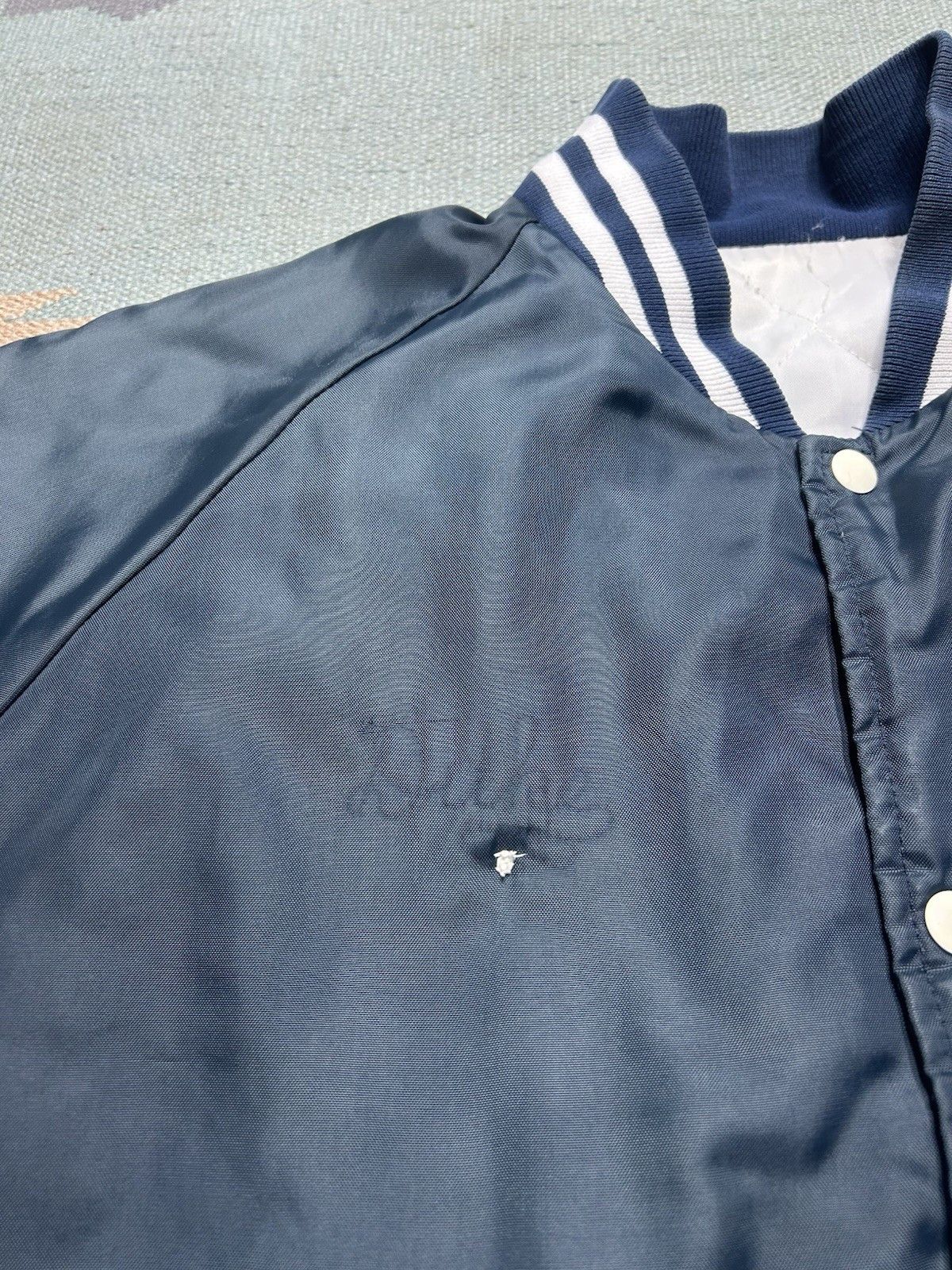 Vintage 80s jacket south little league baseball bay city Michigan XL Size US XL / EU 56 / 4 - 10 Thumbnail