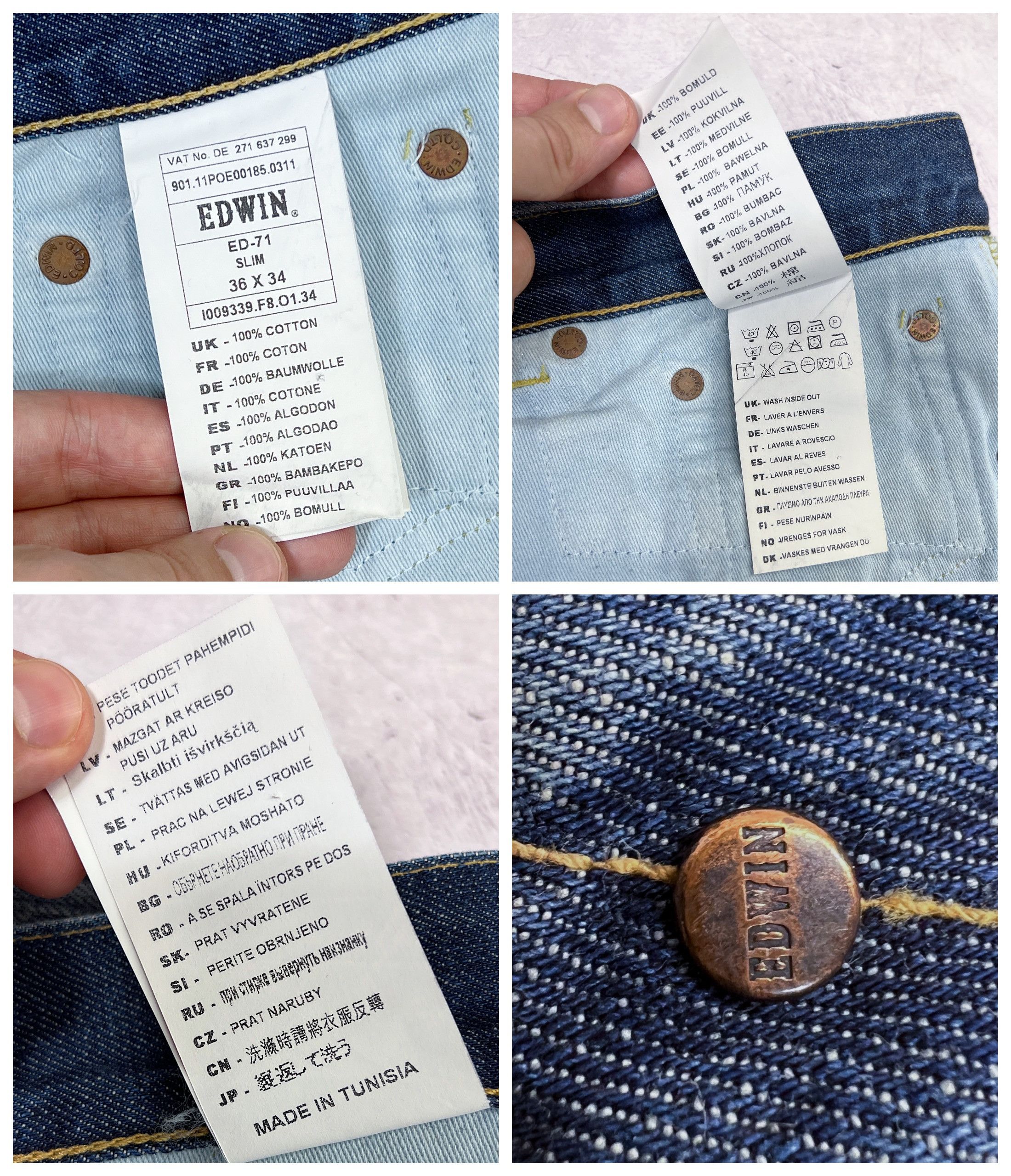 Edwin × Japanese Brand Edwin Denim Pant Jeans ED-71 Slim Size US 36 / EU 52 - 22 Thumbnail