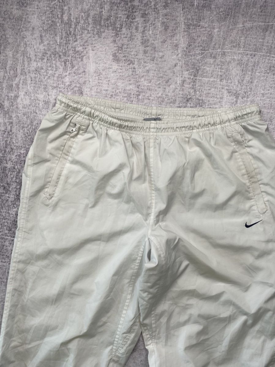 Nike Vintage white nylon Nike parachute sweatpants Size US 33 - 4 Thumbnail