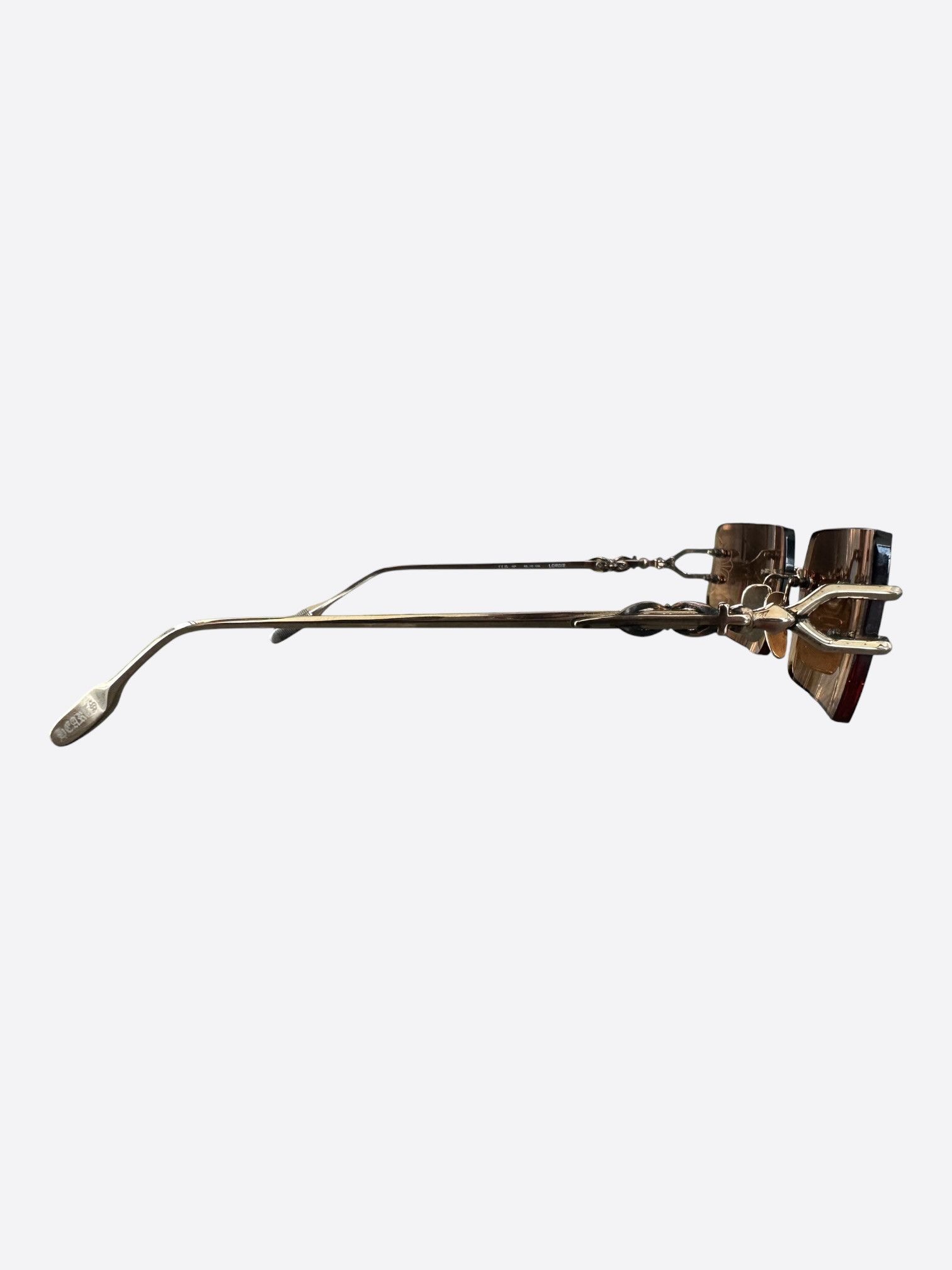 Chrome Hearts Chrome Hearts Gold Lordie Sunglasses Size ONE SIZE - 2 Thumbnail