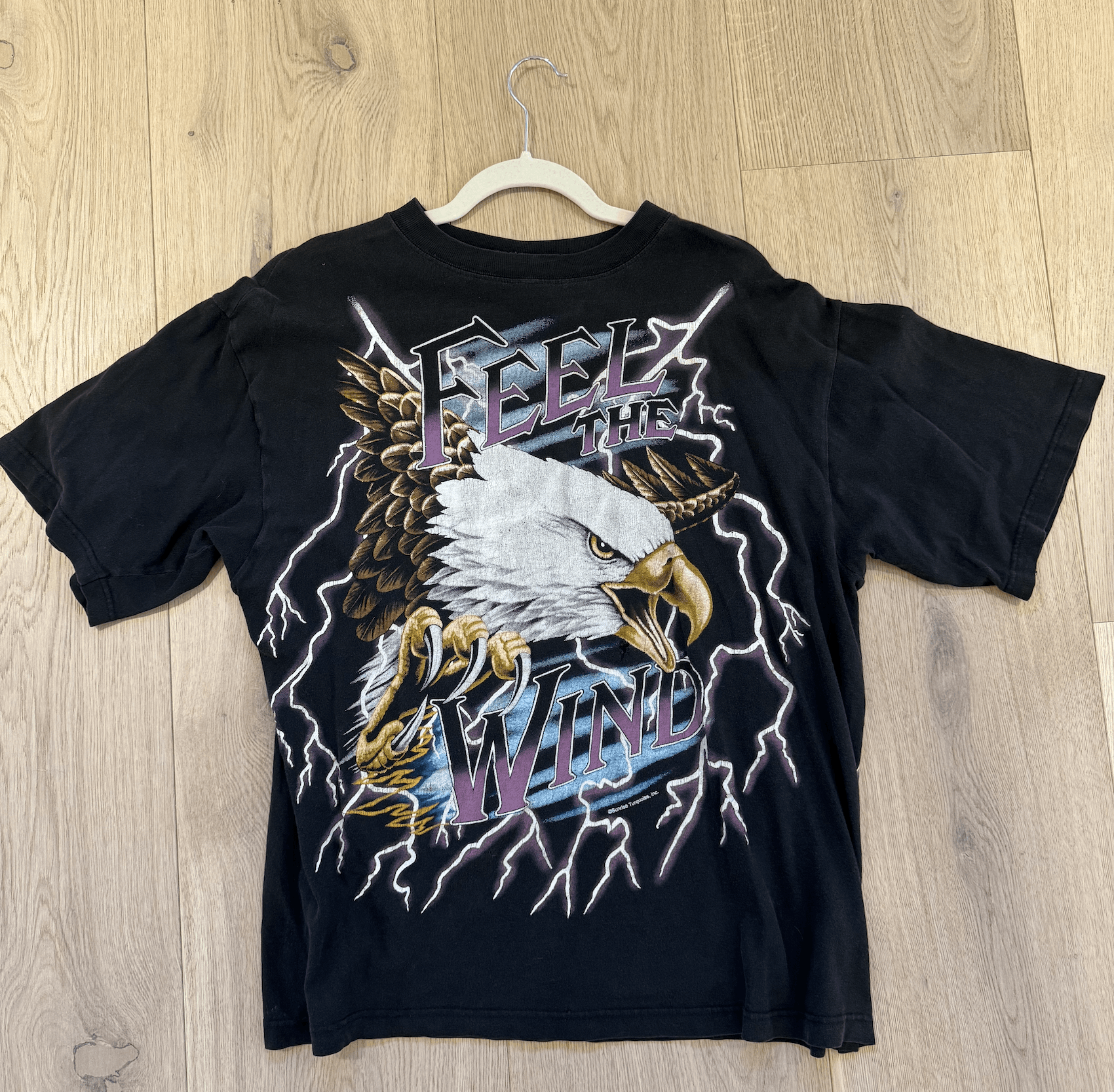 Vintage Feel The Wind Vintage 90's T-Shirt Size US XL / EU 56 / 4 - 1 Thumbnail