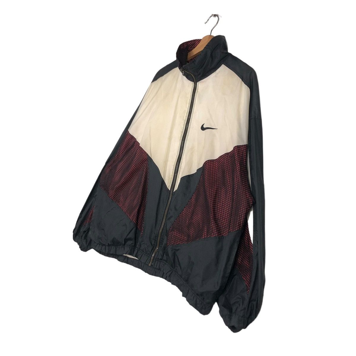 Nike 📌VINTAGE NIKE WINDBREAKER DOUBLE LAYER BIG SWOOSH Size US L / EU 52-54 / 3 - 4 Thumbnail