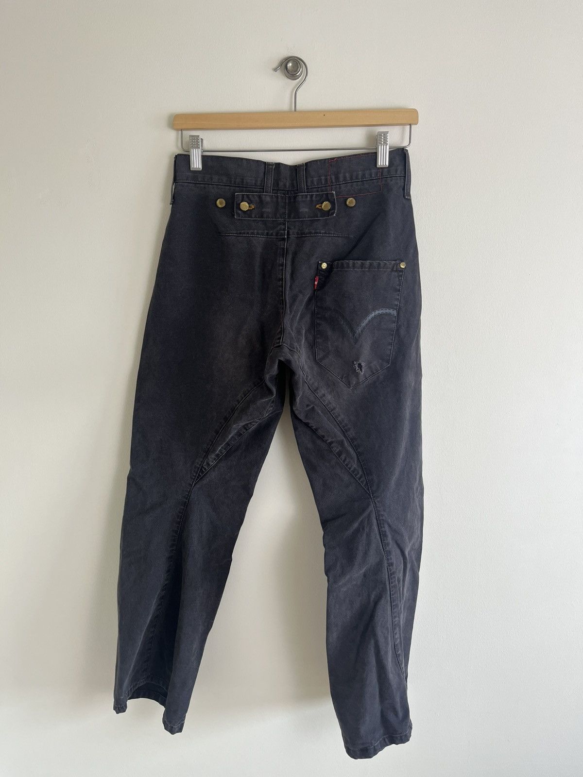 Levi's Levi’s Engineer Faded Black Jeans Size US 28 / EU 44 - 3 Thumbnail