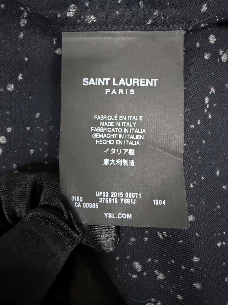 Yves Saint Laurent Saint Laurent size 39 Starry Sky Ink-Splashing Shirt 2502- Size US M / EU 48-50 / 2 - 6 Thumbnail
