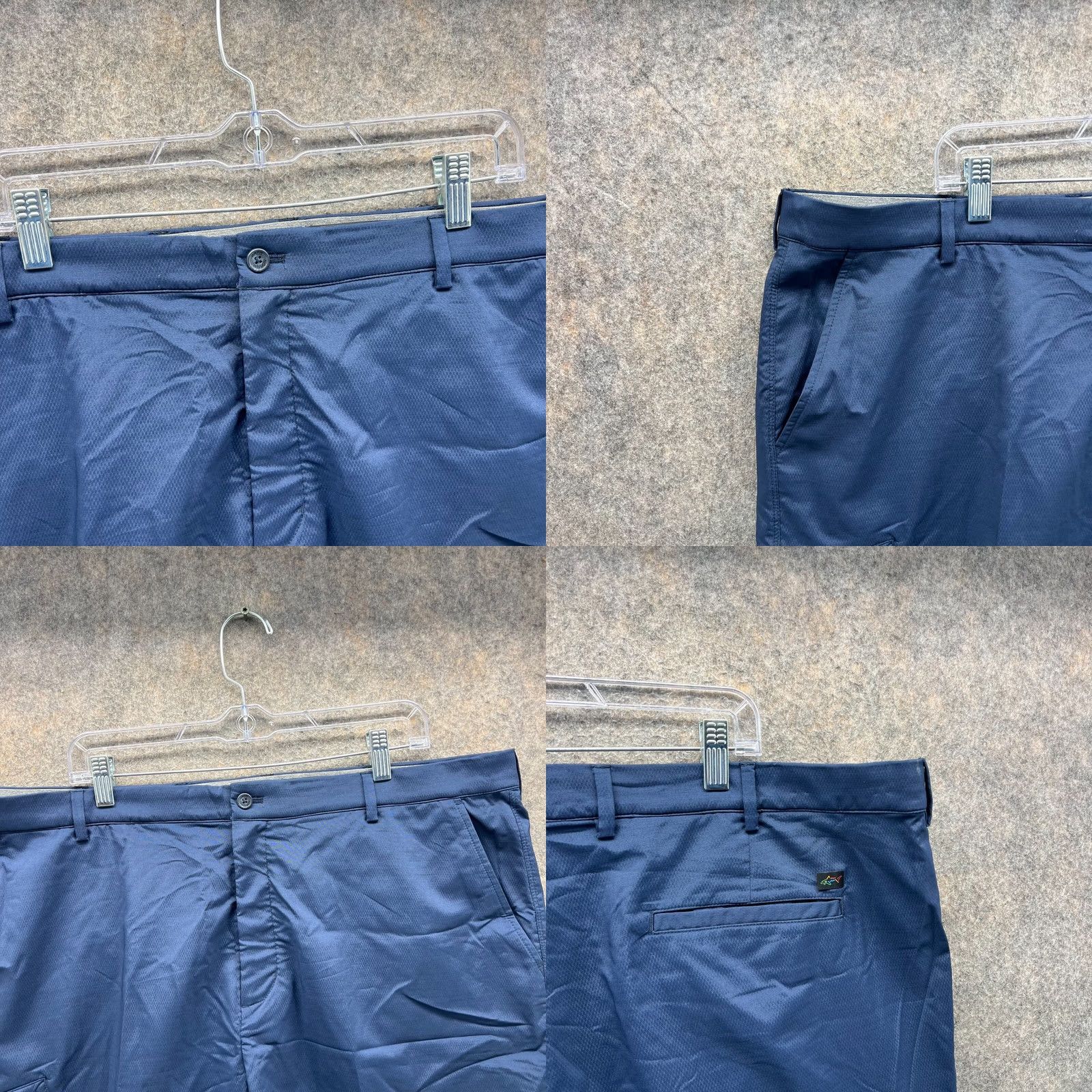 Vintage VINTAGE? no. Greg Norman Shorts Mens 42 Blue Navy Chino Pleated Golf Golfer Classic Stretch Size US 42 / EU 58 - 8 Thumbnail