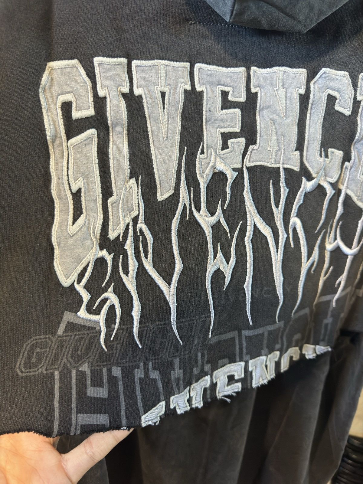 Givenchy Layered Tshirt with Balaclava Hood Size US L / EU 52-54 / 3 - 3 Thumbnail