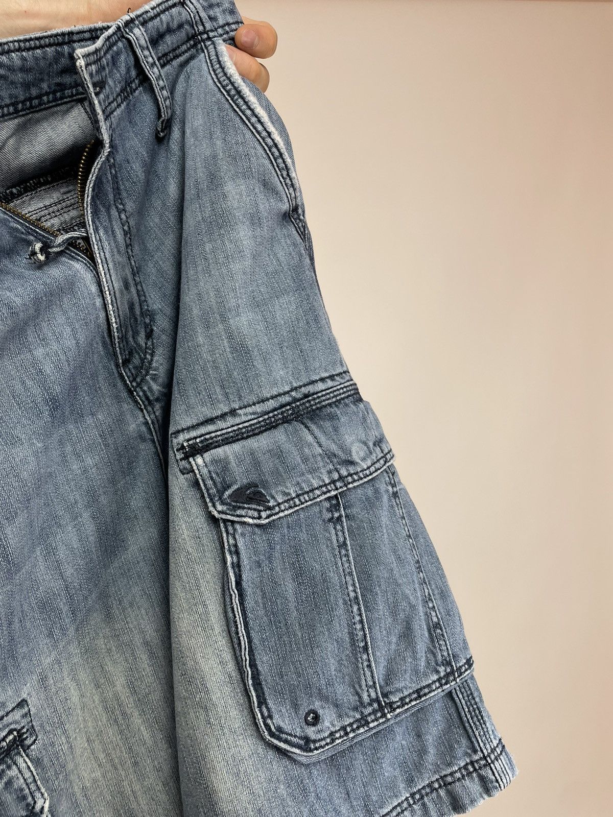 Quiksilver QUIKJEAN Denim Shorts Vintage Rap Hip-Hop skateboarding Size US 32 / EU 48 - 13 Thumbnail