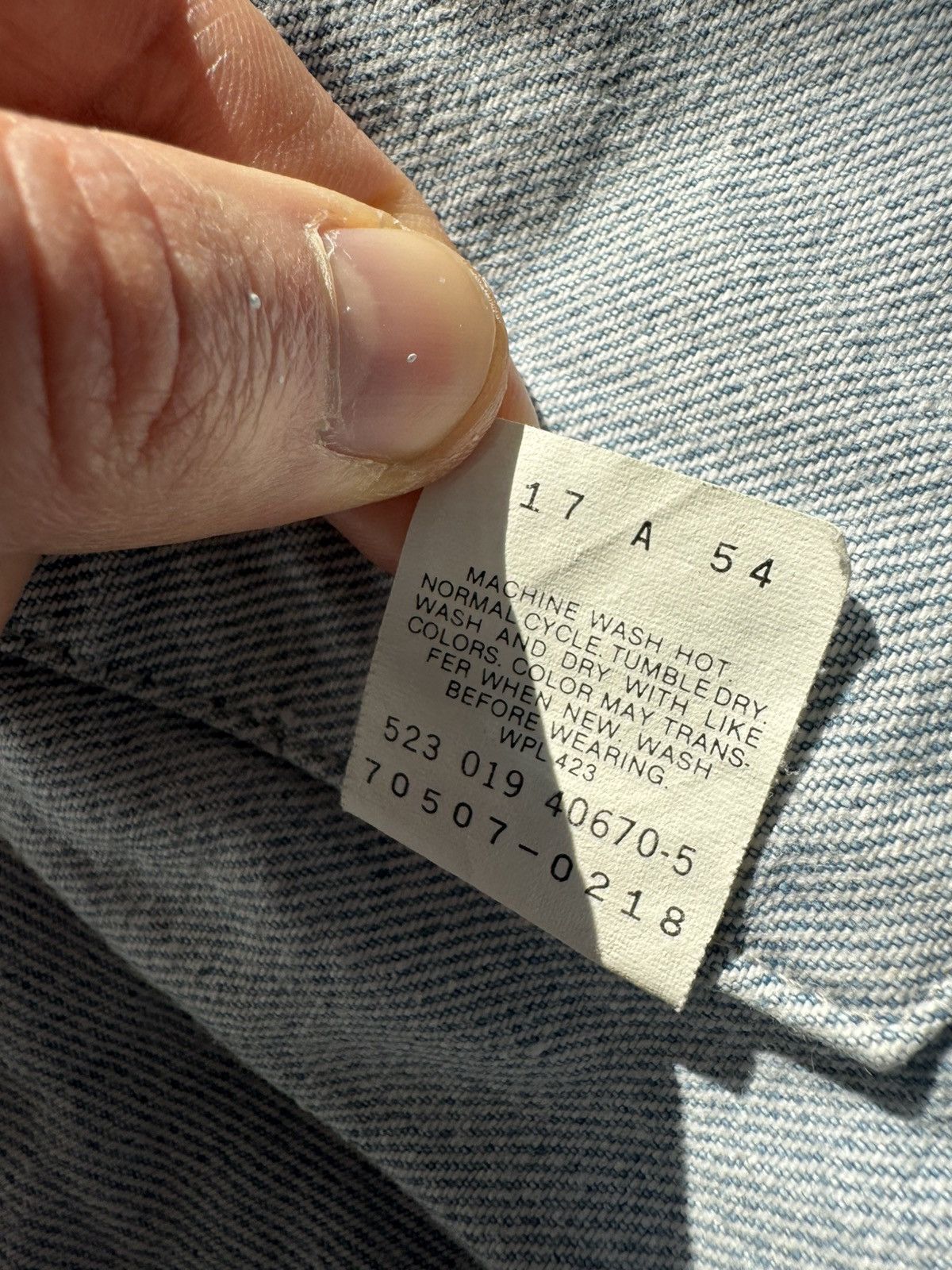 Levi's Levis Vintage Denim Trucker Jacket 70507 90s Made In USA Size US L / EU 52-54 / 3 - 7 Thumbnail