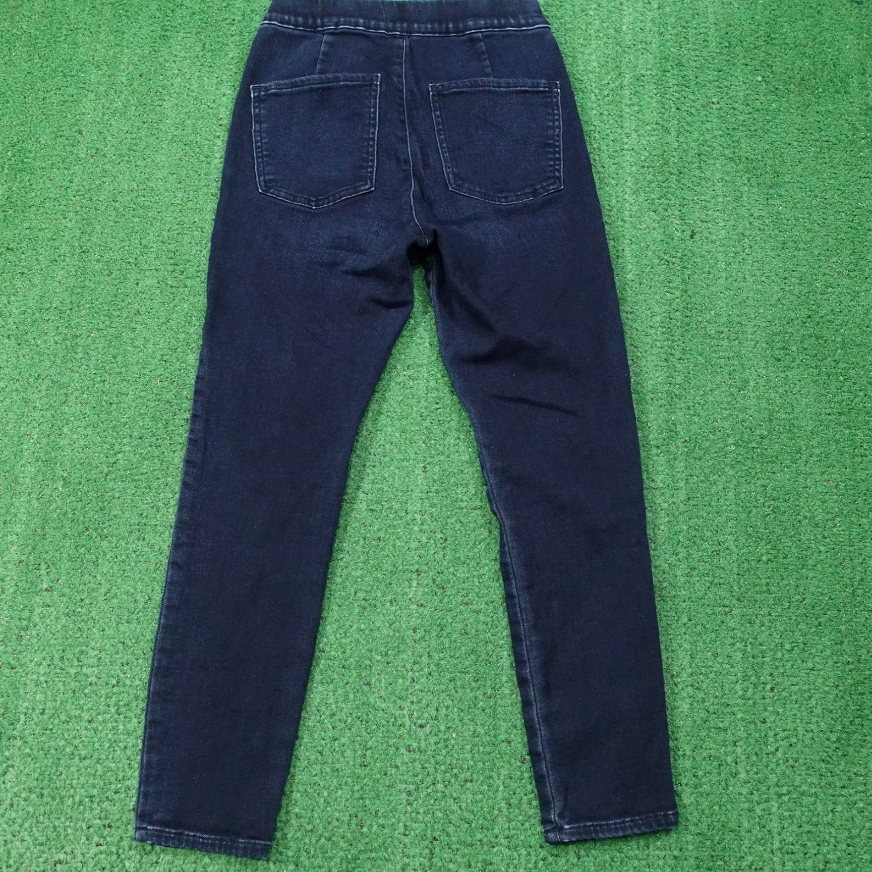Express Express Jeans Womens Small Short Blue Skinny High Rise Stretch Denim Jegging Size 28" / US 6 / IT 42 - 5 Thumbnail