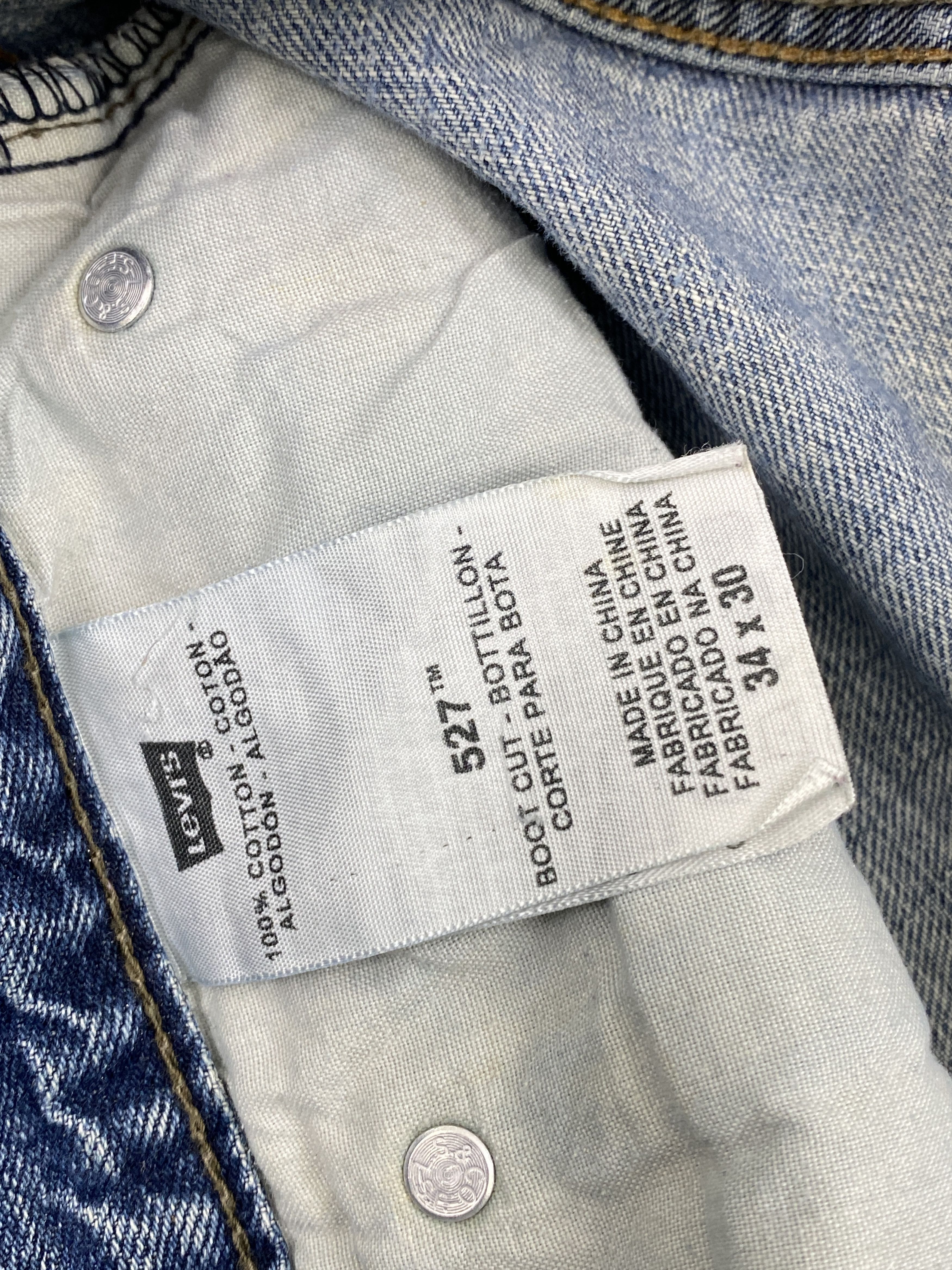 Vintage Levi's 527 Faded Blue Bootcut Jeans