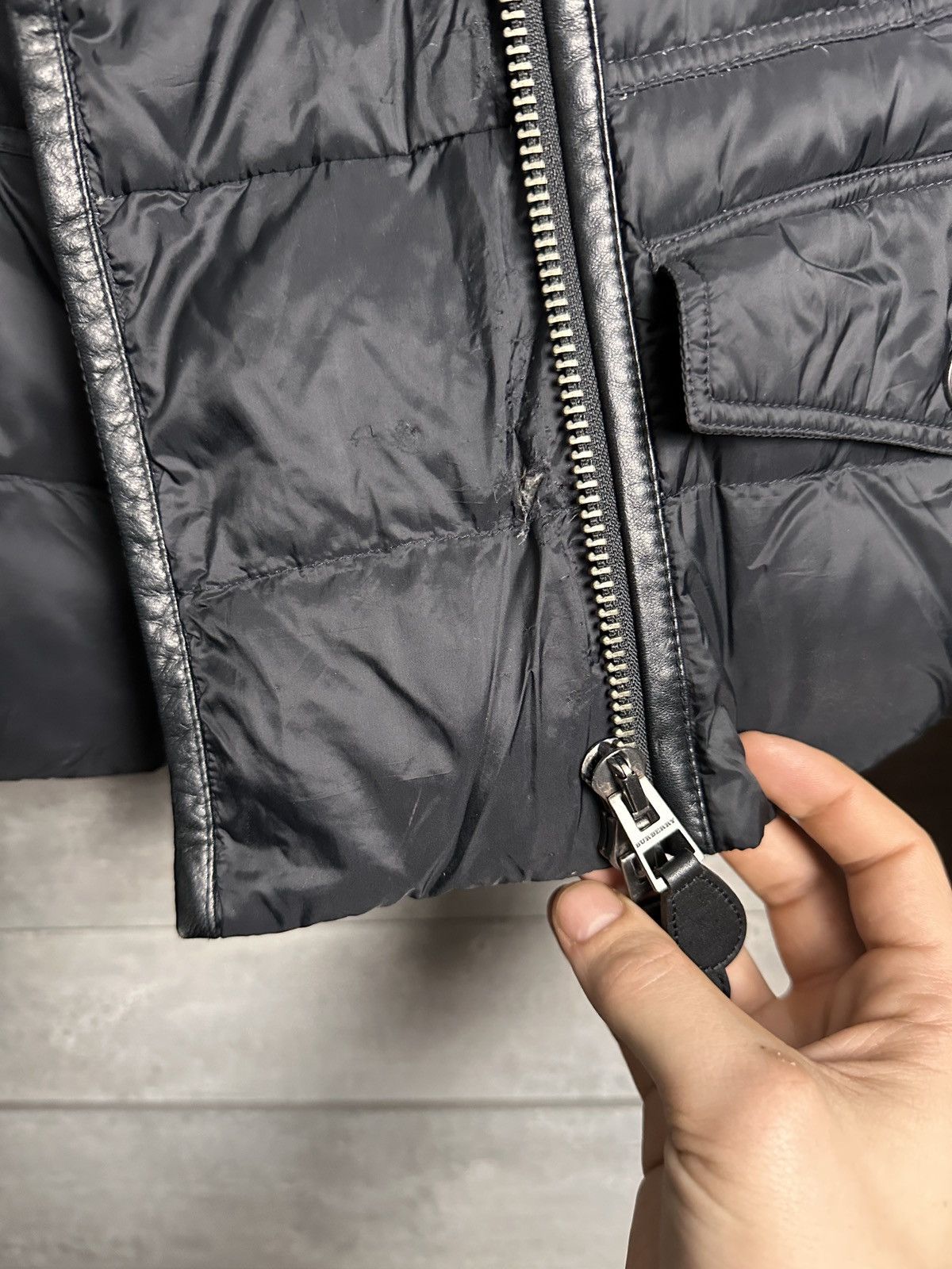 Burberry Burberry Brit Cropped Bomber Jacket Size L / US 10 / IT 46 - 4 Thumbnail