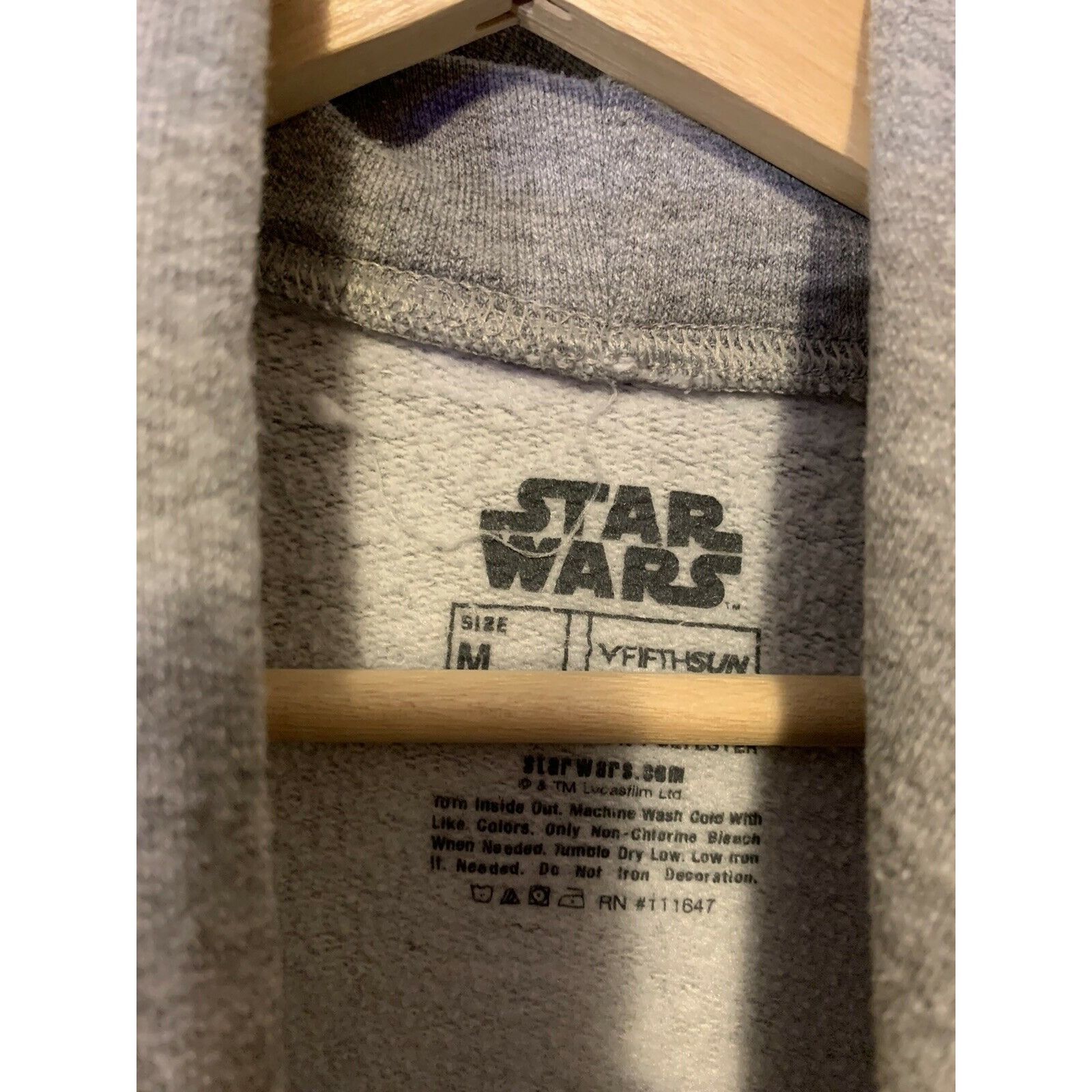 Other Star Wars Hoodie Fifth Sun Men’s Sz M Long Sleeve Jacket Gra Size US M / EU 48-50 / 2 - 2 Thumbnail