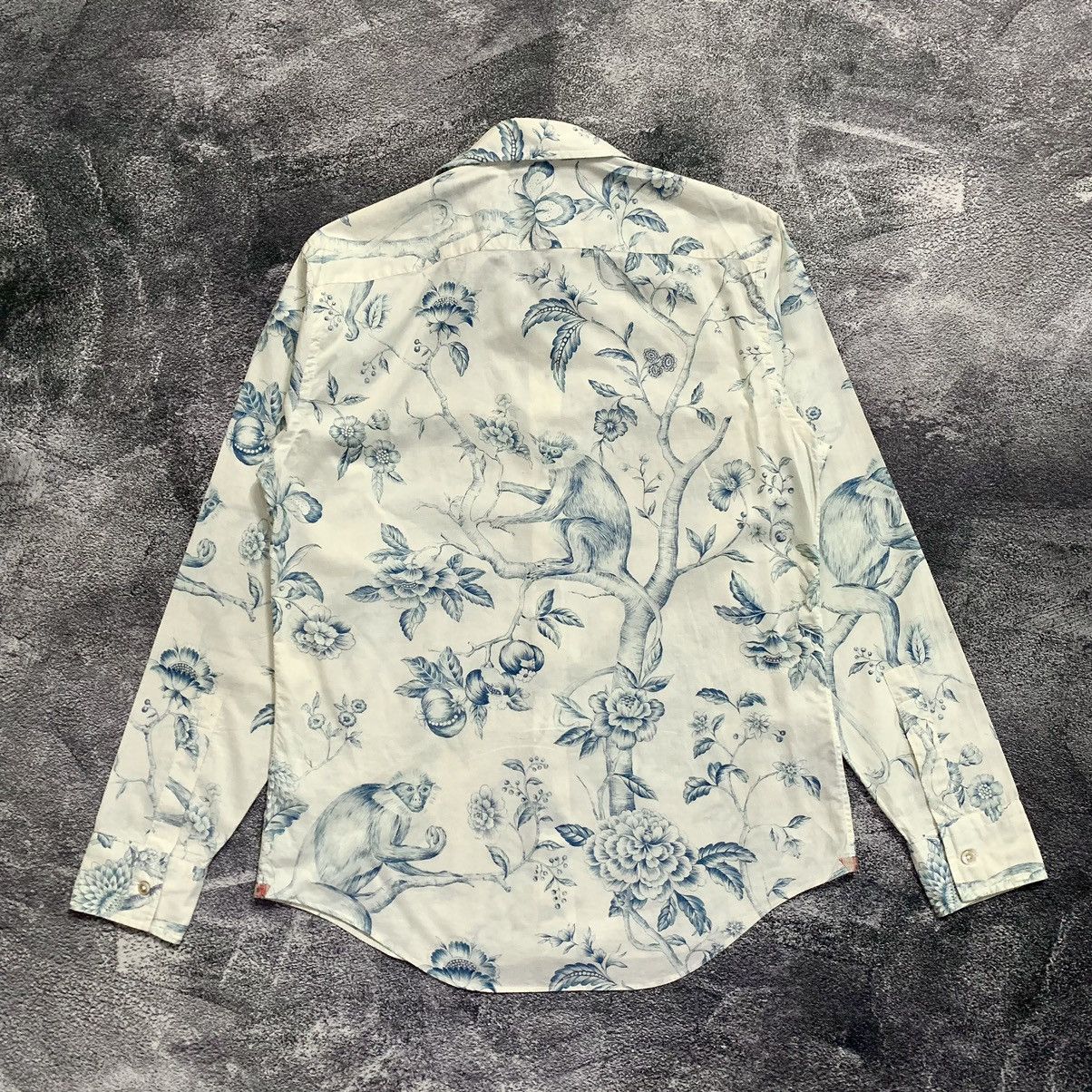 Designer × Paul Smith 🔥RARE🔥 Vintage Paul smith Cebus imitator print shirt Size US L / EU 52-54 / 3 - 2 Thumbnail