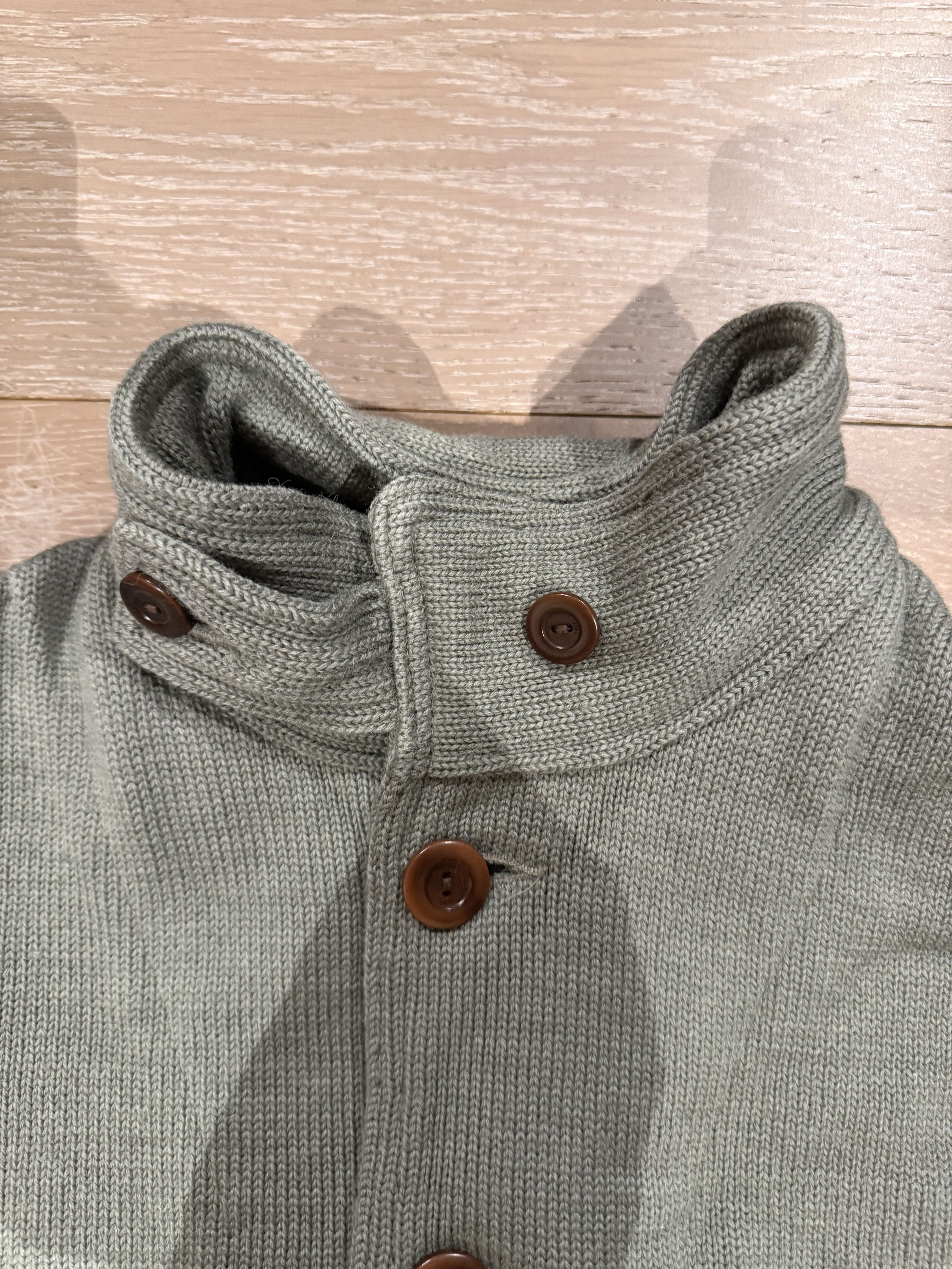 Dehen 1920 💚 Dehen 1920 Submariner Sweater Coat Sage Large NEW Size US L / EU 52-54 / 3 - 11 Thumbnail