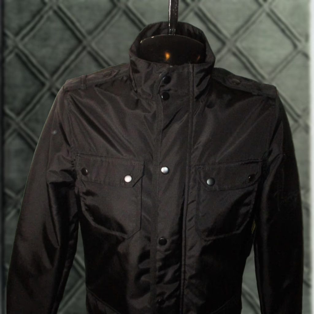 Apt. 9 APT. 9 Black Ballistic Nylon Full Zip Insulated Jacket Mens M NWT Size US M / EU 48-50 / 2 - 1 Thumbnail