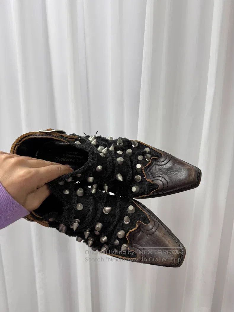 Junya Watanabe Junya Watanabe size S Studded pointed toe boots Size US 5.5 / EU 38 - 5 Thumbnail