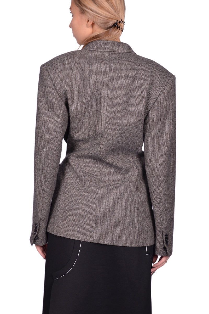Maison Margiela Last Maison Margiela Grey Woolen Blazer Size XS / US 0-2 / IT 36-38 - 4 Thumbnail