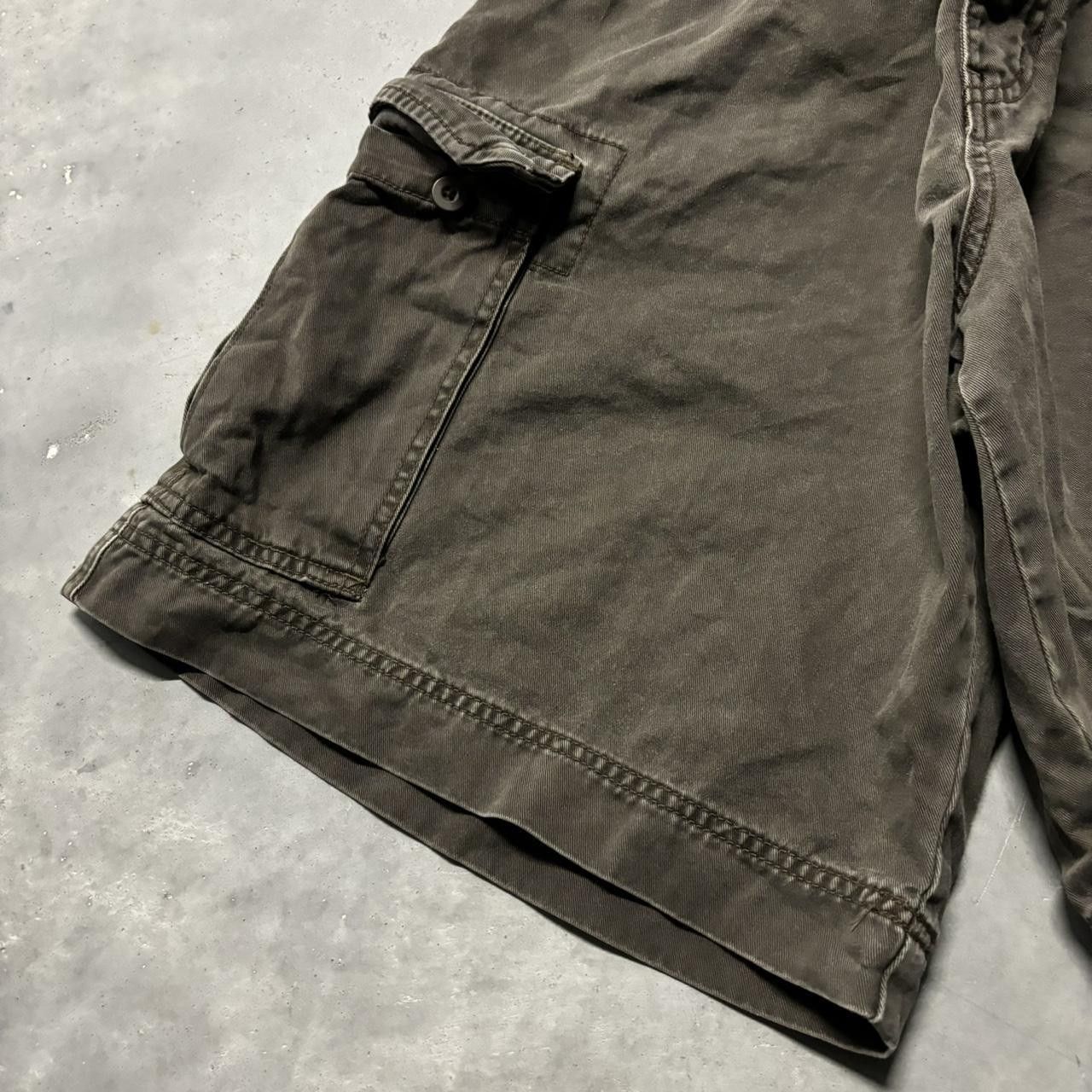 Japanese Brand × Vintage Crazy Vintage Y2K/2000s Baggy Grunge Brown Skater Style Cargo Shorts! Size US 40 / EU 56 - 3 Thumbnail