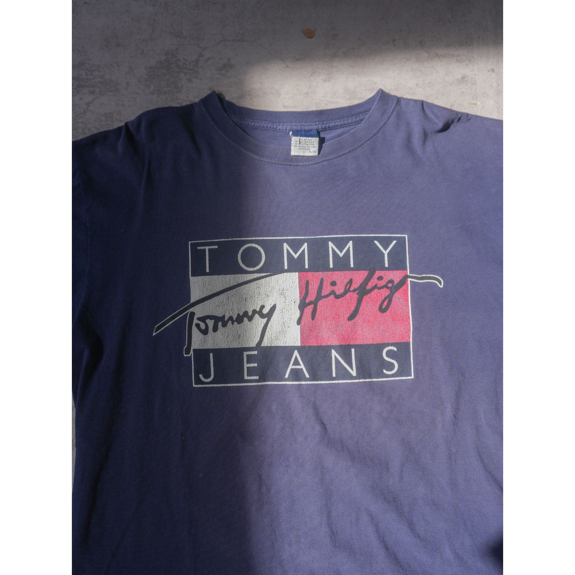 Tommy Hilfiger Vintage 90s Tommy Hilfiger Jeans T Size US XL / EU 56 / 4 - 2 Thumbnail