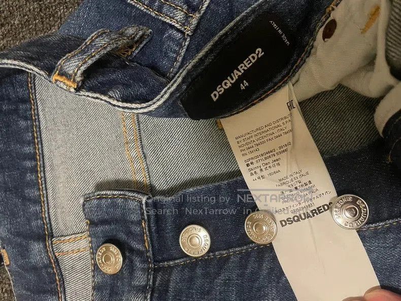 Dsquared2 Dsquared2 Men's Denim Jeans with Stretch. Size US 44 / EU 60 - 6 Thumbnail