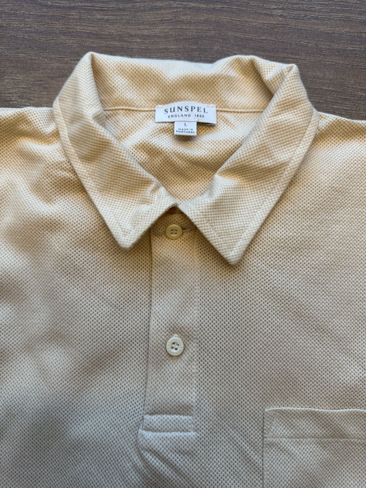 Sunspel Sunspel Beige Riviera Polo - Size L Size US L / EU 52-54 / 3 - 2 Thumbnail