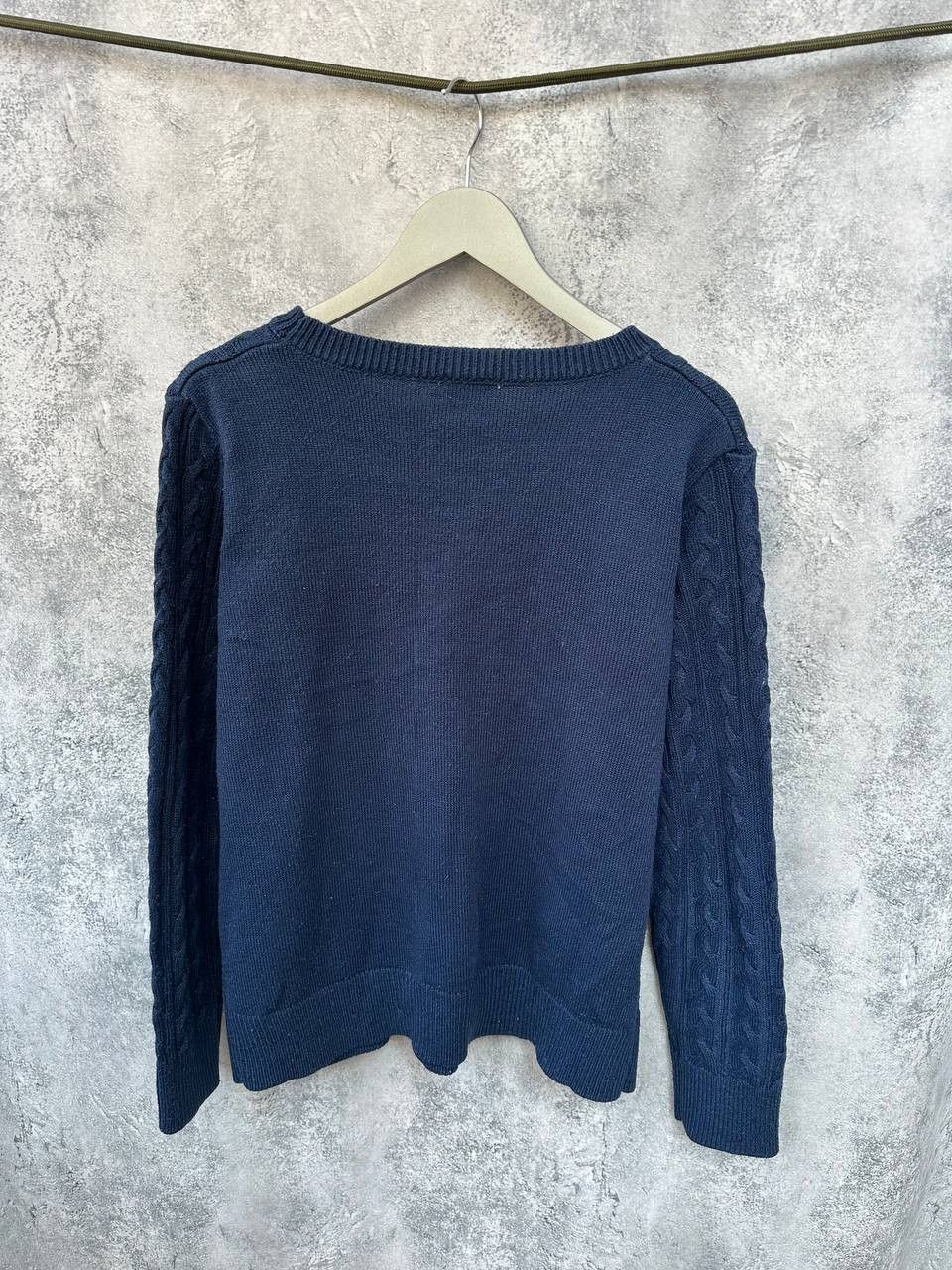 Lacoste Lacoste Cable Knit Acrylic Sweater Navy Old Money Vintage Size US L / EU 52-54 / 3 - 3 Thumbnail