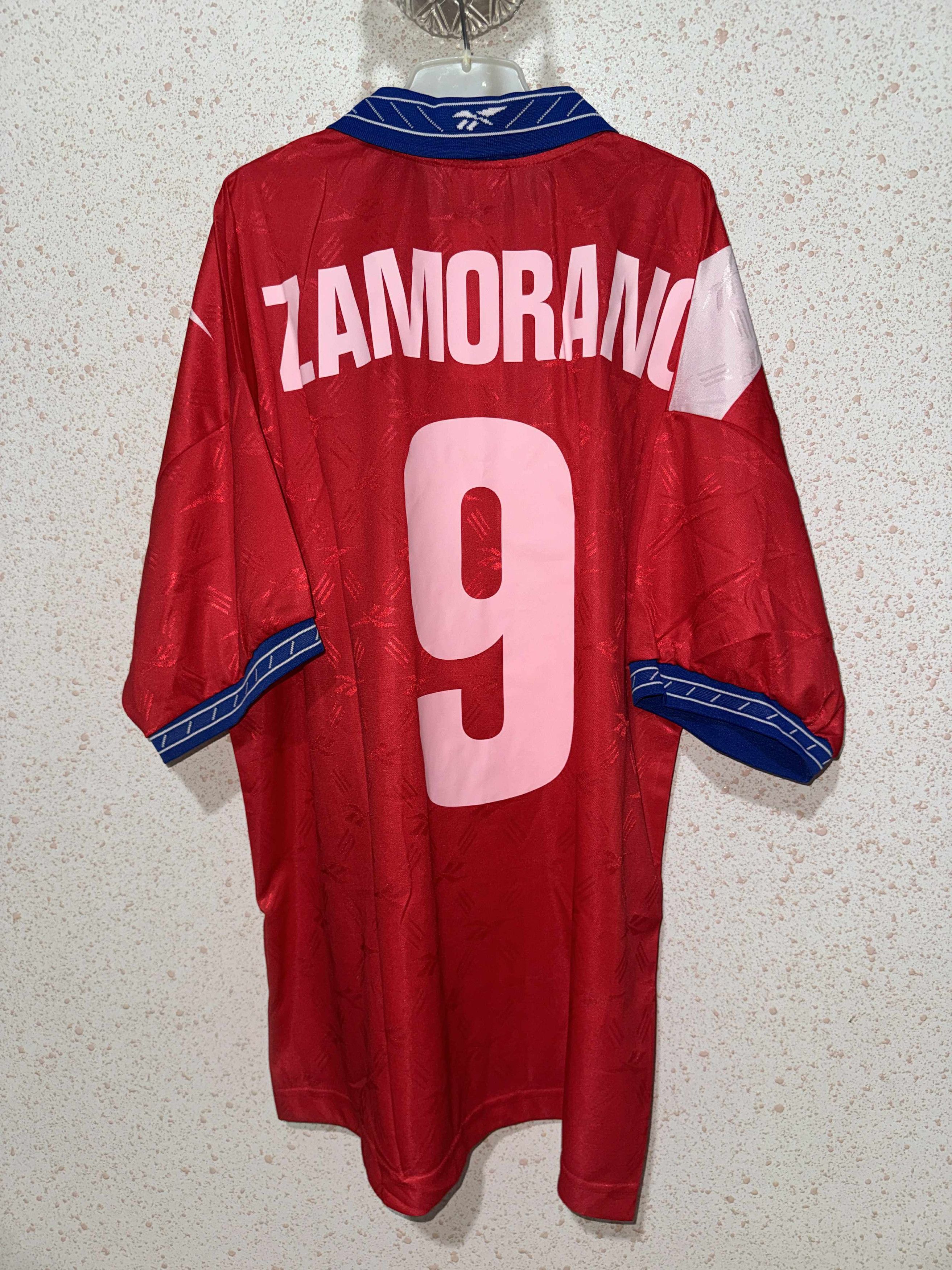 Reebok Chile 1998/00 Home Shirt Reebok - Zamorano #9 Size US XL / EU 56 / 4 - 2 Thumbnail