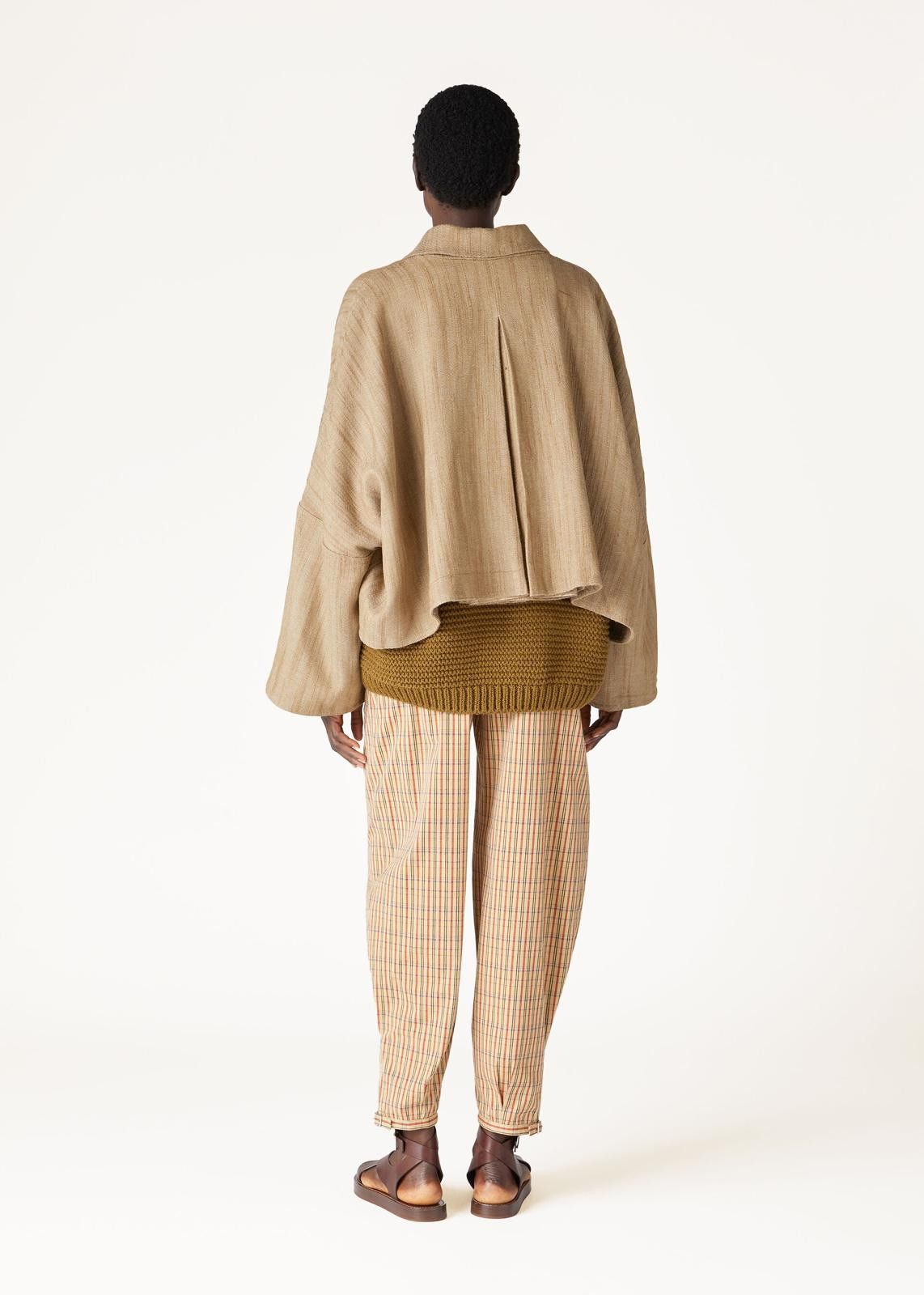 Loro Piana o1srvl11e0425 FAN6633 Jimmy Silk Jacket in Beige Size S / US 4 / IT 40 - 4 Thumbnail