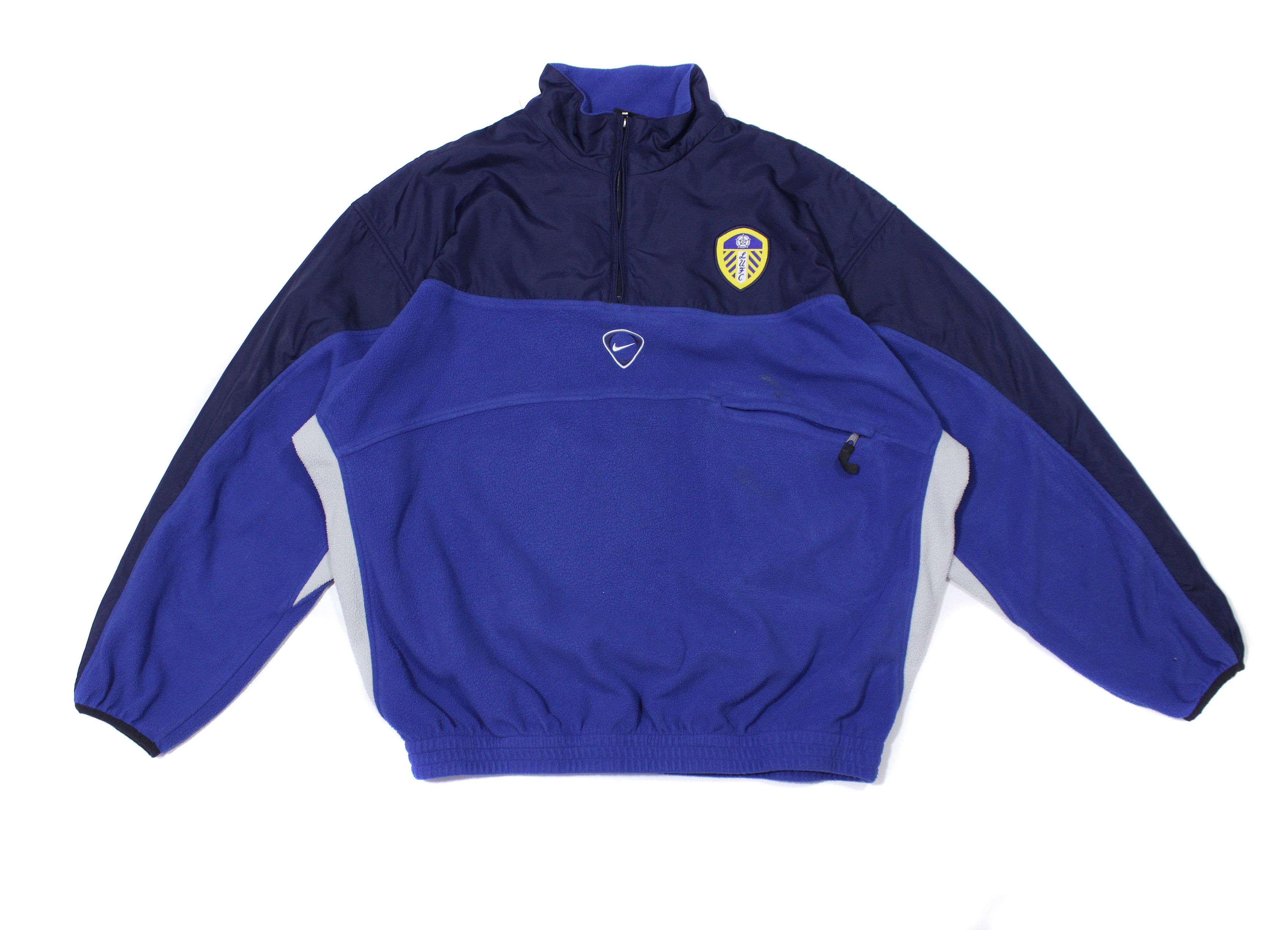 Nike × Vintage Team 90S LUFC Swoosh Logo Fleece | Grailed
