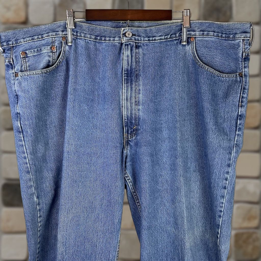 Levi's Levi's 505 Jeans Straight Regular Fit Men's Jeans Blue Size 54 x 32 Size US 38 / EU 54 - 1 Thumbnail