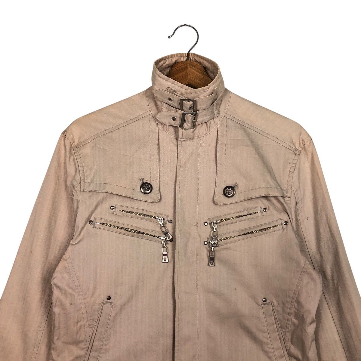 Japanese Brand Bomber Biker Jacket Punk Style Semantic Design Issey Miyake Size US L / EU 52-54 / 3 - 4 Thumbnail