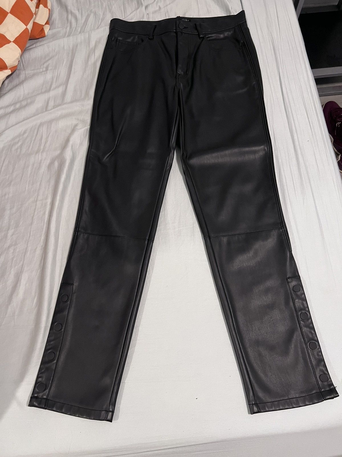 Japanese Brand × Vintage Vintage Leather Skinny Pants Size US 31 - 1 Thumbnail