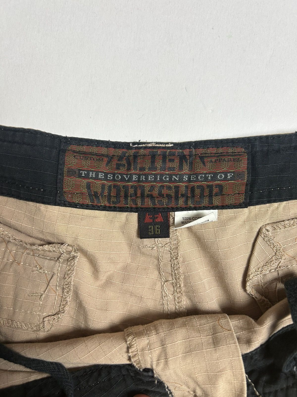 Alien Workshop VTG 90/00’s Alien Workshop Ripstop Camo Cago Shorts Size US 36 / EU 52 - 3 Thumbnail