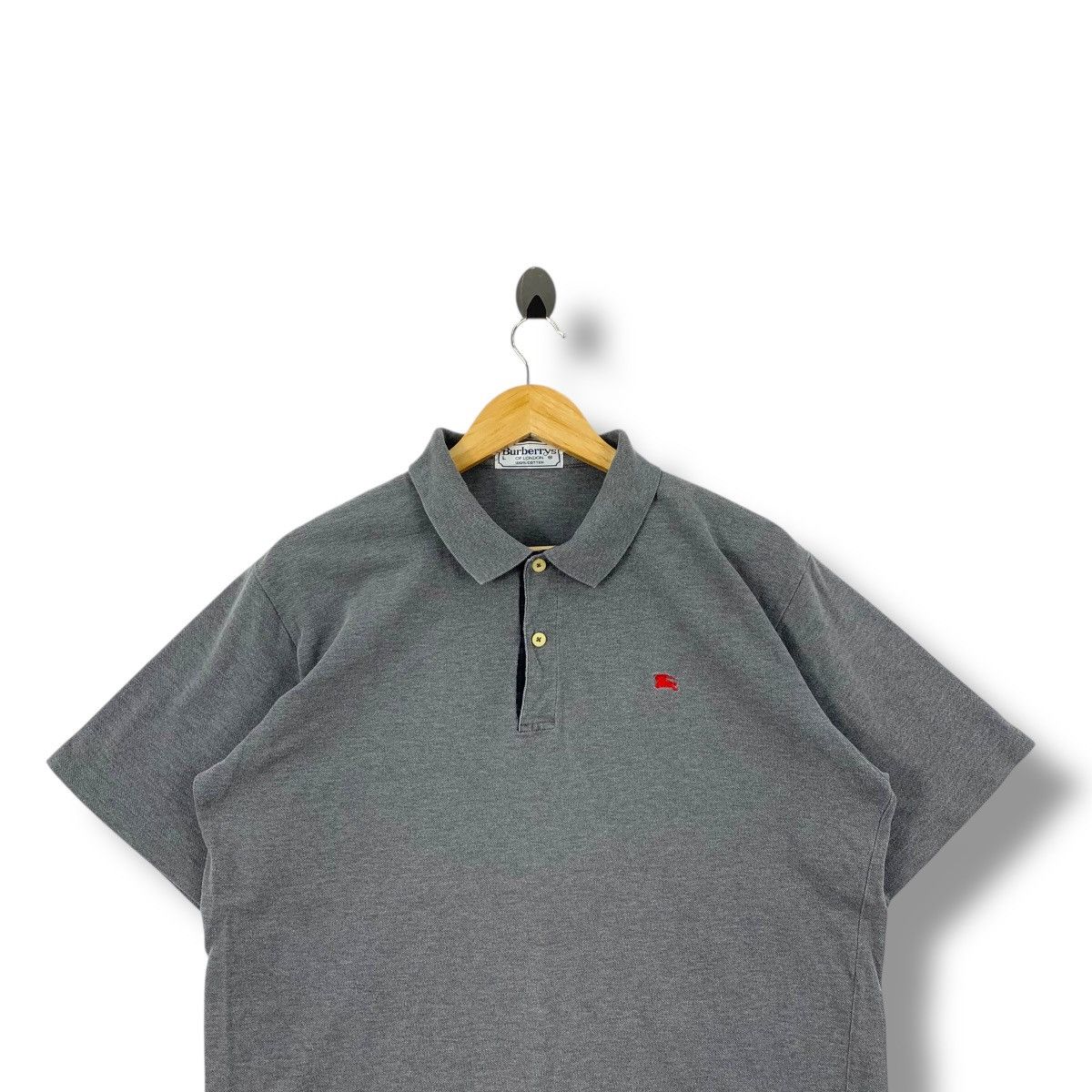 Burberry Vintage 90's BURBERRYS OF LONDON Small Logo Polo Shirt Size US L / EU 52-54 / 3 - 2 Thumbnail