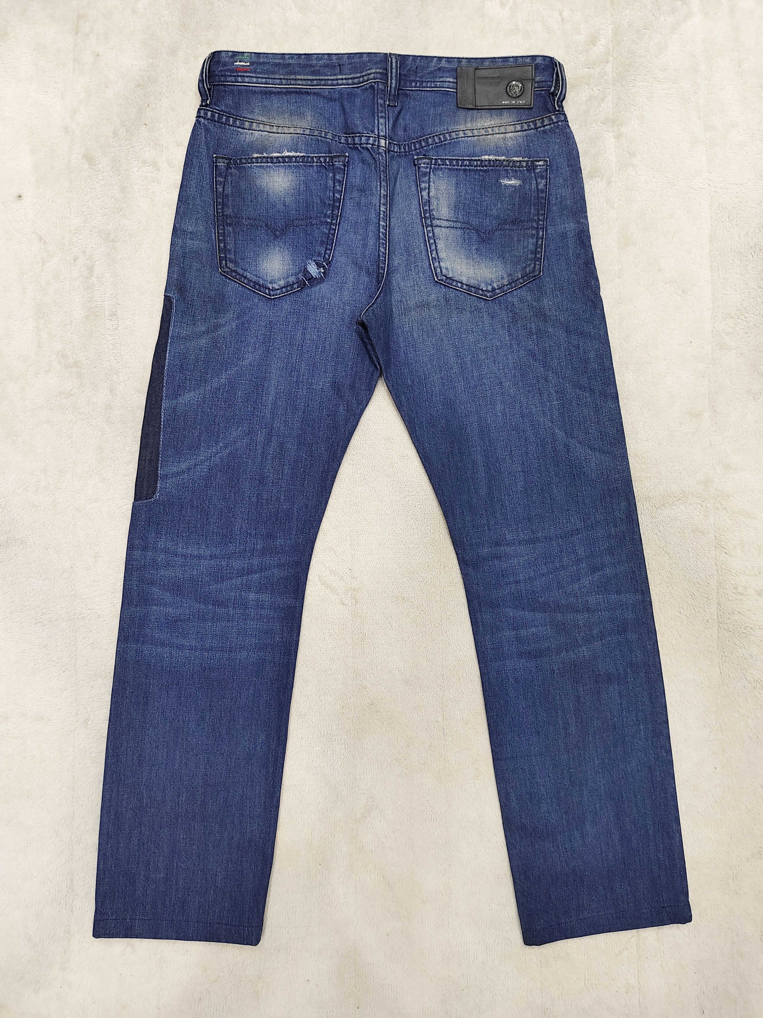 Diesel 💥SS16 Diesel Buster DNA Distressed Pacthwork Mud Wash Jeans Size US 30 / EU 46 - 4 Thumbnail