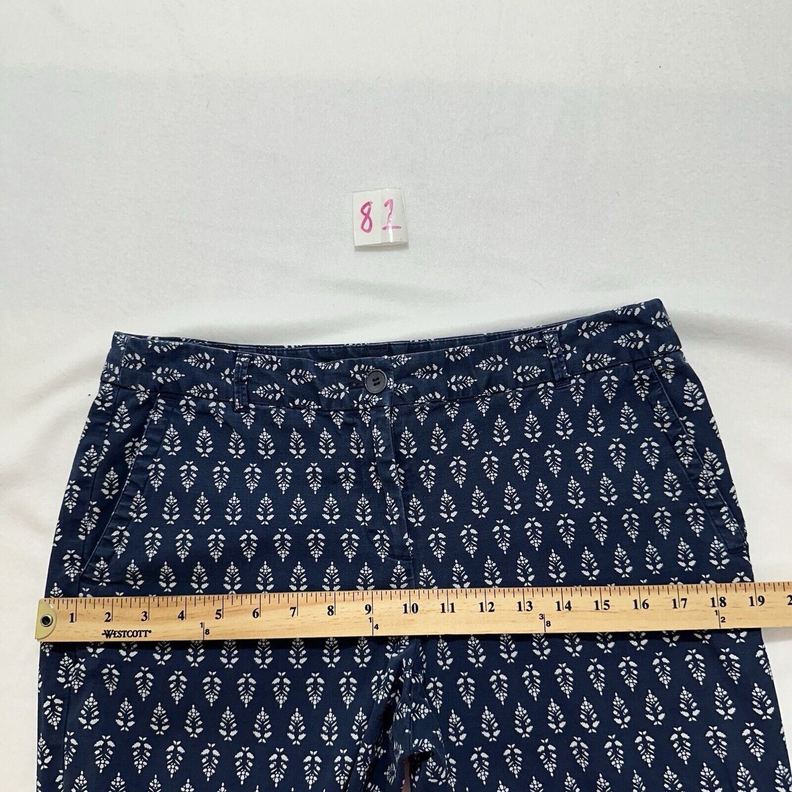 Other Talbots 4 Weekend Chino Ankle Pants Floral Navy 29" Inseam Size 27" / US 4 / IT 40 - 10 Thumbnail
