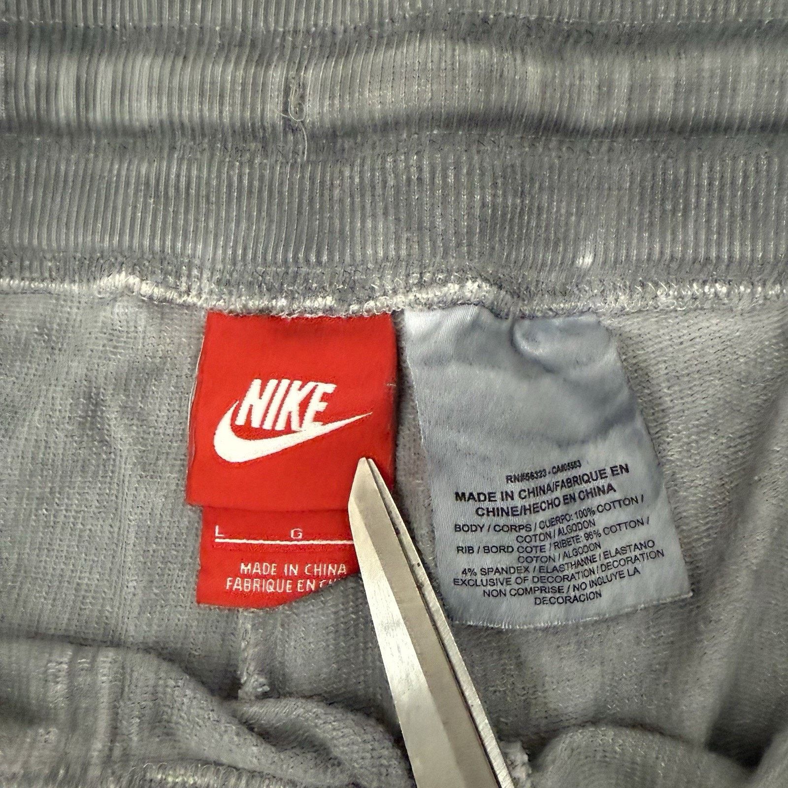 Nike Nike Sportswear Shorts Gray Solstice French Terry Casual Size 32" / US 10 / IT 46 - 4 Thumbnail