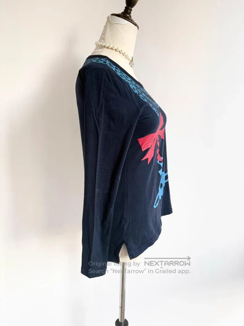 Vivienne Westwood Vivienne Westwood Navy Blue Bow Saturn Underwear Top T-Shi Size M / US 6-8 / IT 42-44 - 5 Thumbnail