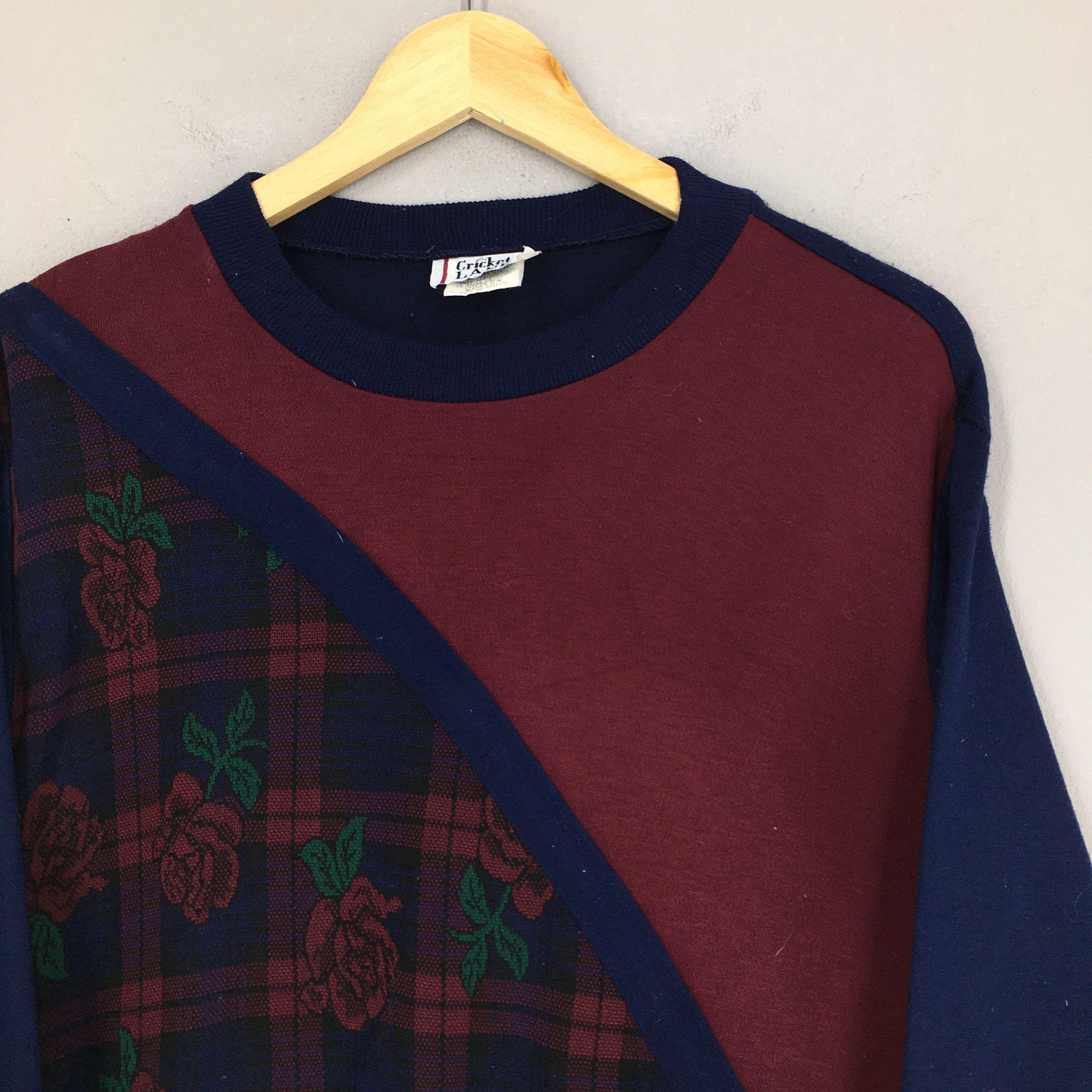 Vintage Vintage Cricket Lane Pop Art Floral Women Crewneck Medium Size US M / EU 48-50 / 2 - 2 Thumbnail