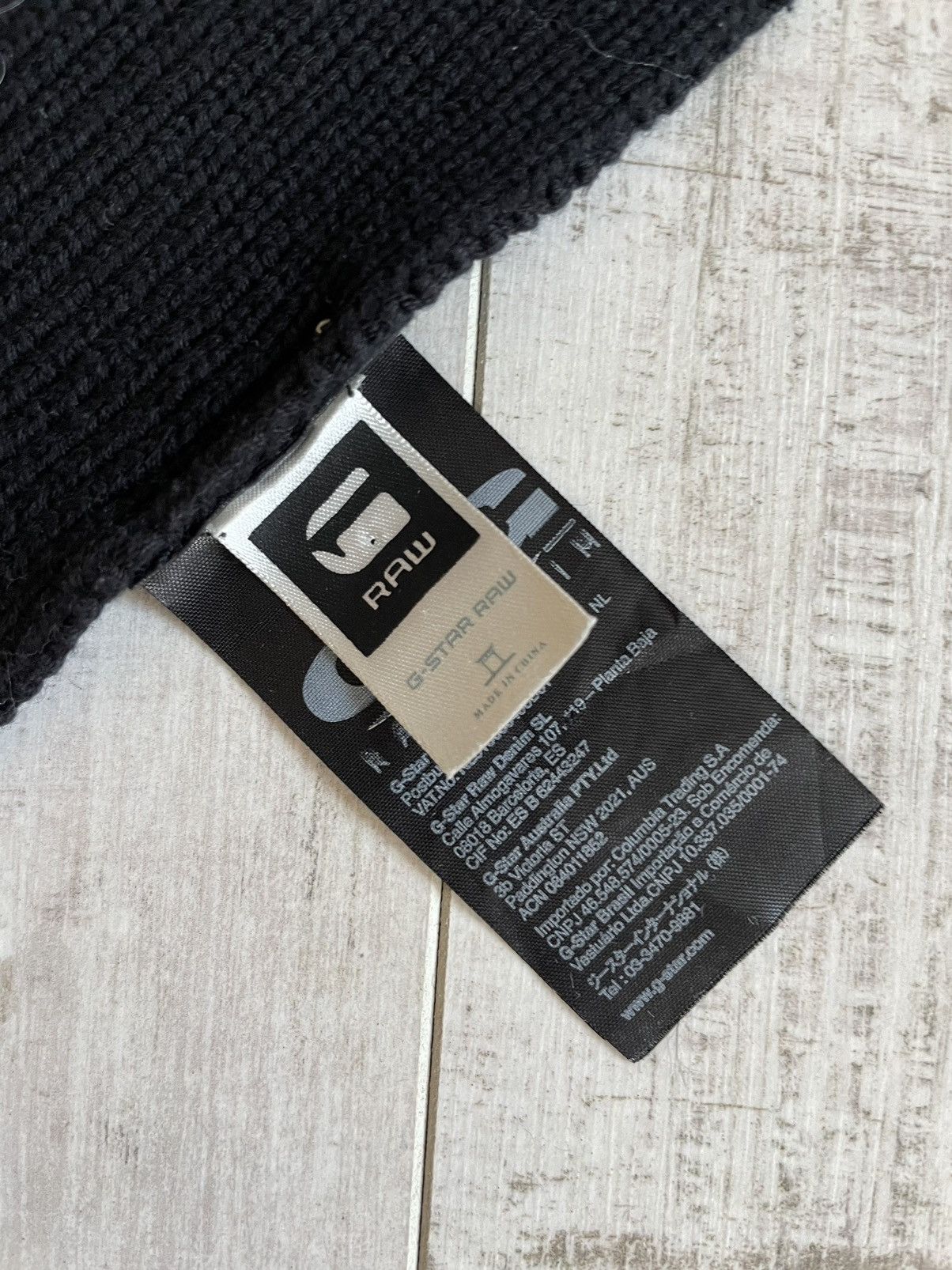 G-Star × Japanese Brand G.S.Raw Ewing Oversized Double Cotton Scarf Knit Size ONE SIZE - 7 Thumbnail