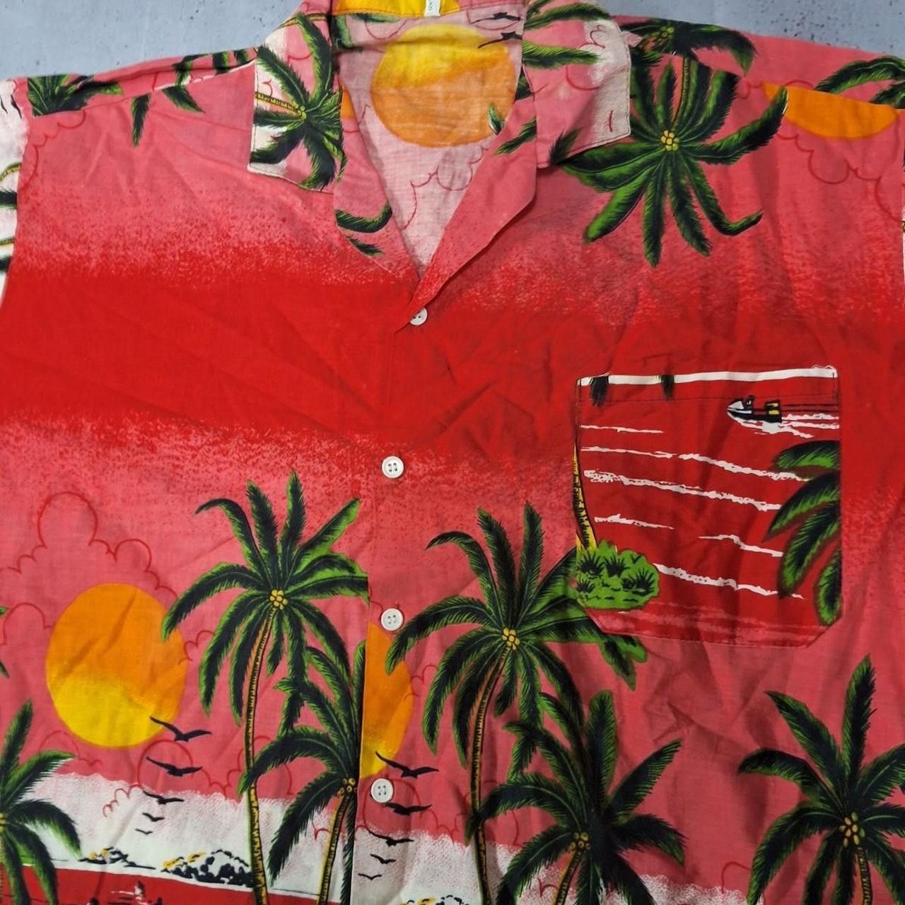 Other Red Hawaiian shirt with sunglasses #tropical Size US L / EU 52-54 / 3 - 4 Thumbnail