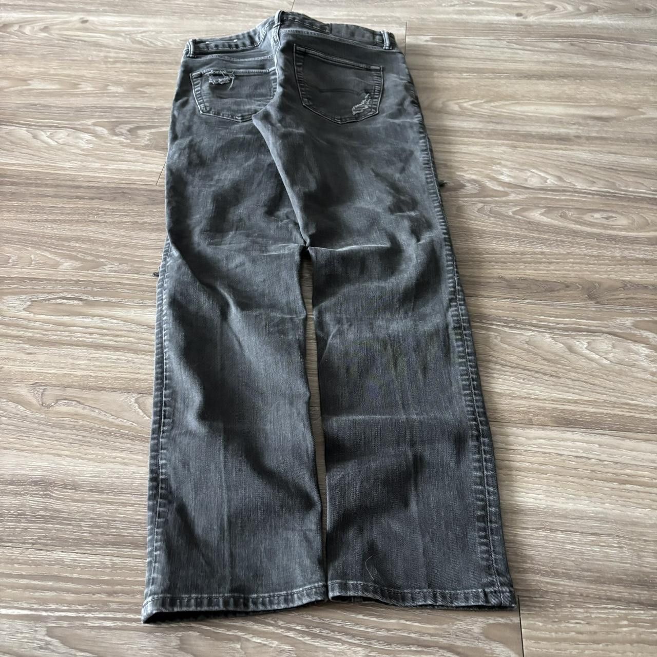 Vintage Crazy Vintage Y2K/2000s Grunge Distressed Black Skinny Denim Jeans! 30x31 Size US 30 / EU 46 - 4 Thumbnail