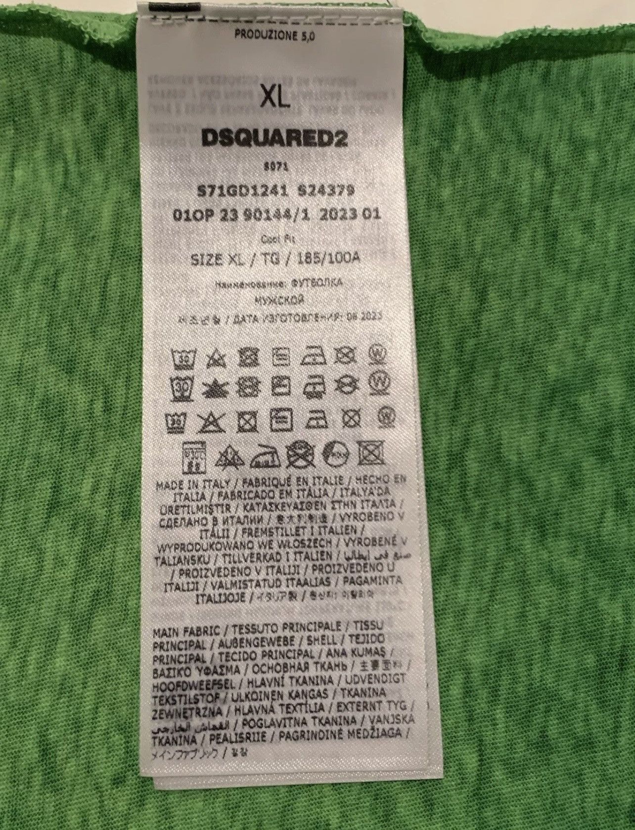 Dsquared2 Dsquared2 Printed T-shirt Green XL cool Fit Cotton Size US XL / EU 56 / 4 - 12 Thumbnail