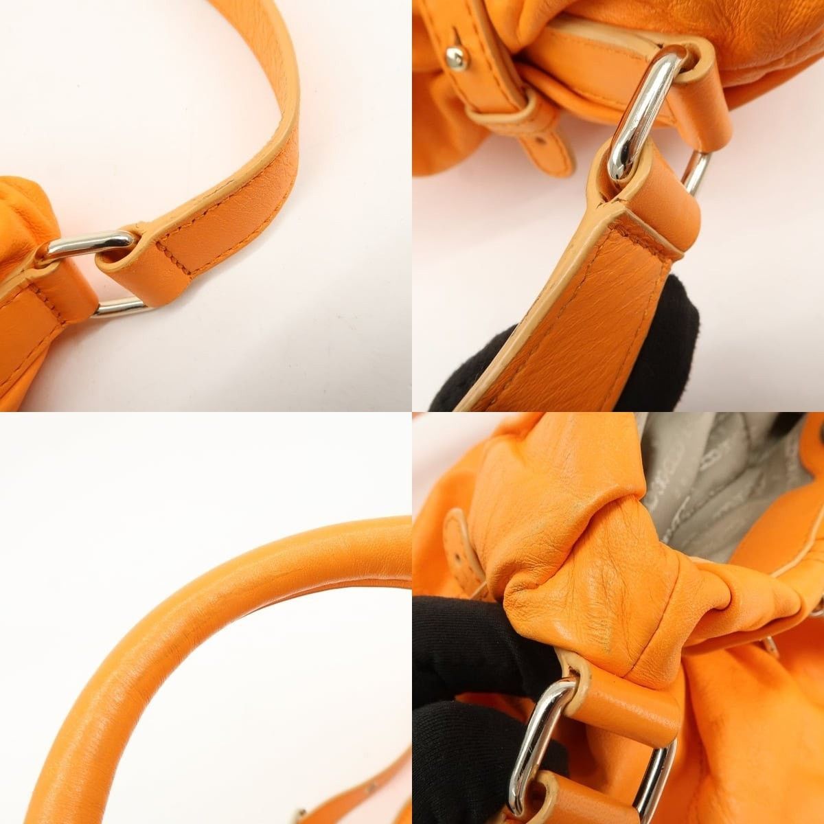 Celine Celine Bittersweet Calfskin Shoulder Bag Orange Size ONE SIZE - 4 Thumbnail