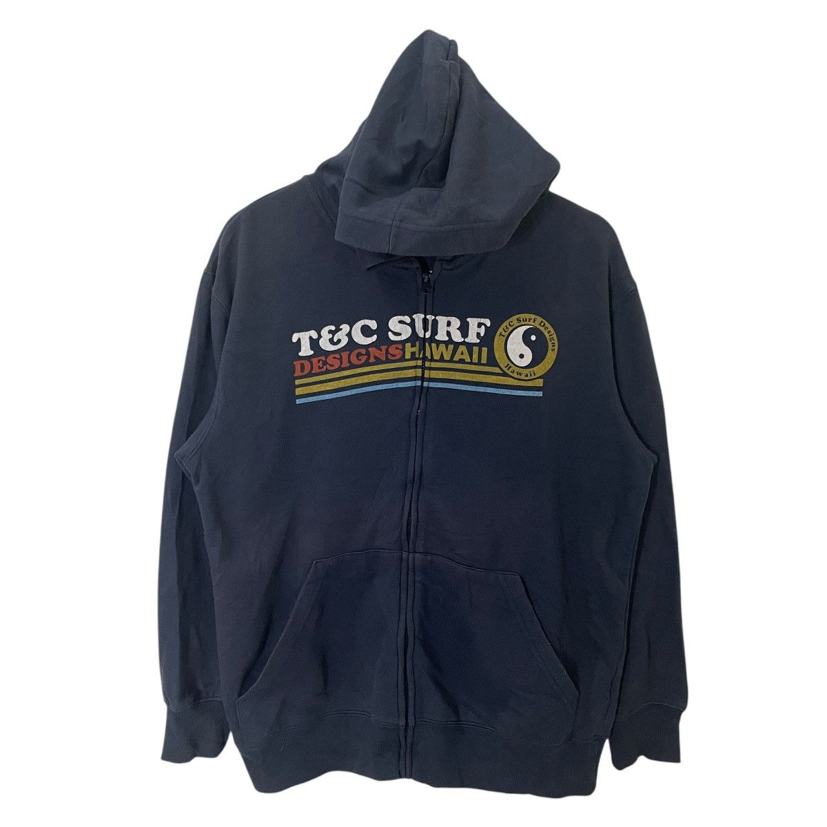 Japanese Brand Vintage T&C Surf Design Zipper Ups Sweatshirt Size US M / EU 48-50 / 2 - 1 Thumbnail