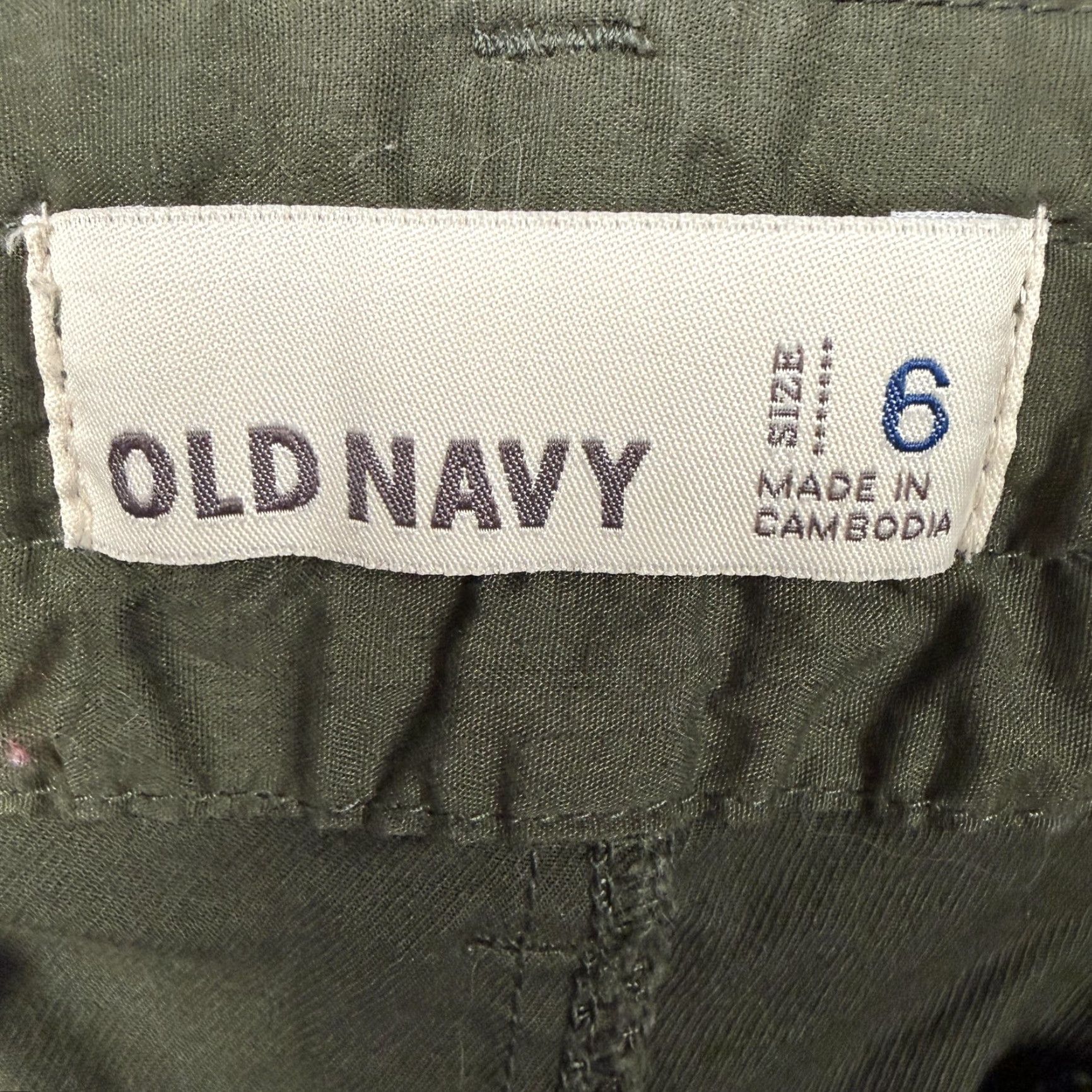Old Navy Old Navy Pants Women 6 Green Twill Straight Leg Utility Casual Gorpcore Military Size 28" / US 6 / IT 42 - 7 Thumbnail