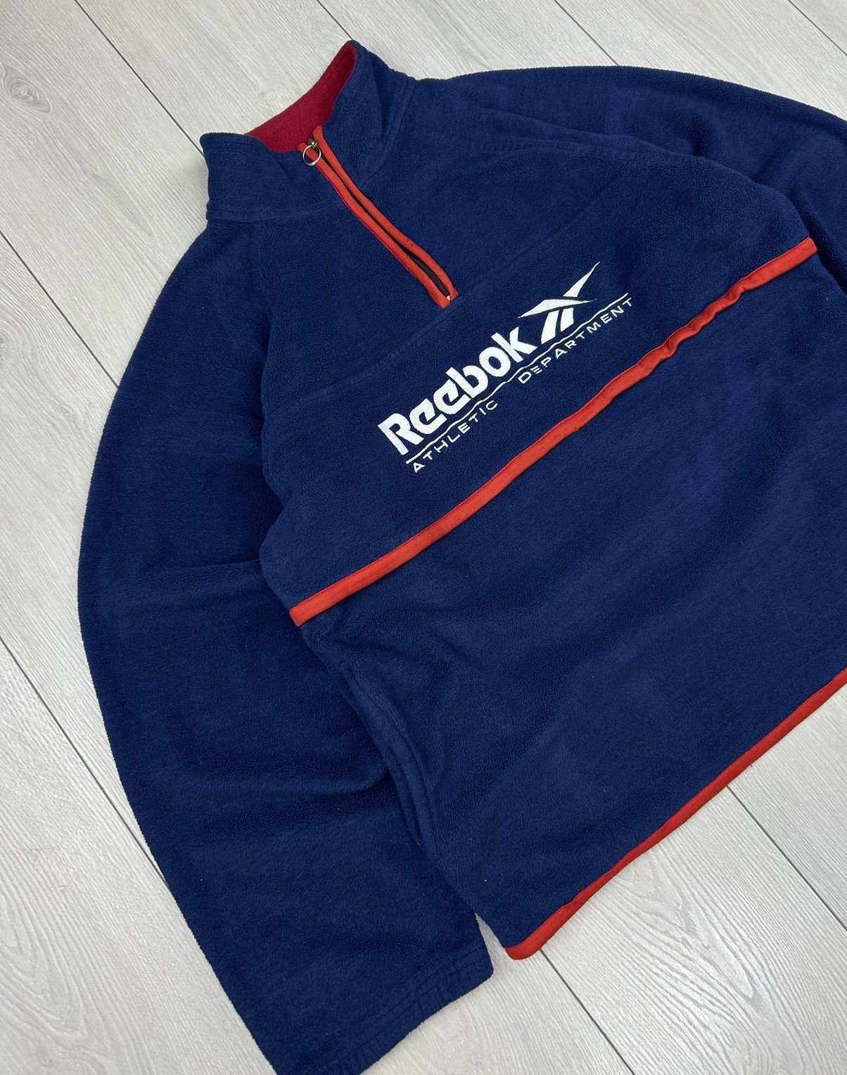 Reebok × Vintage Reebok Vintage Fleece 1/4 zip Sweatshirt Size XL Size US XL / EU 56 / 4 - 2 Thumbnail