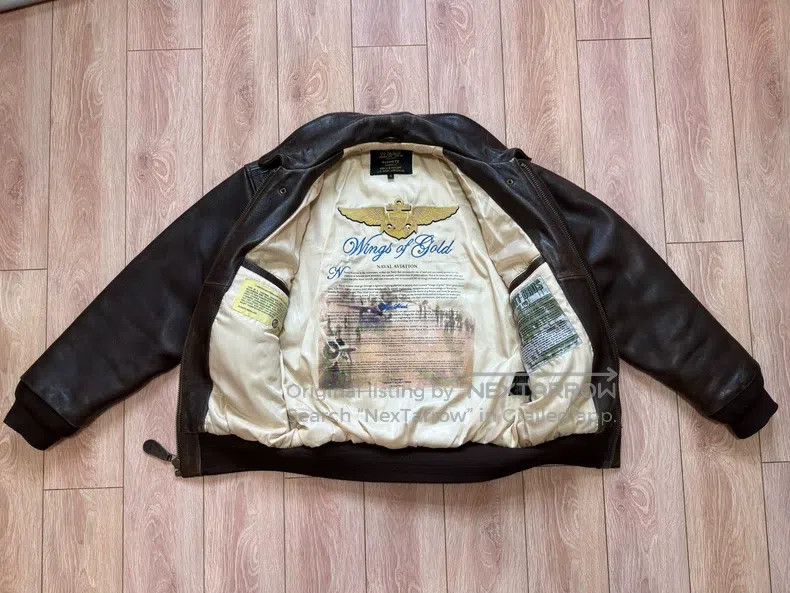 Schott Schott A2 leather jacket, A2 bomber jacket Size US S / EU 44-46 / 1 - 3 Thumbnail