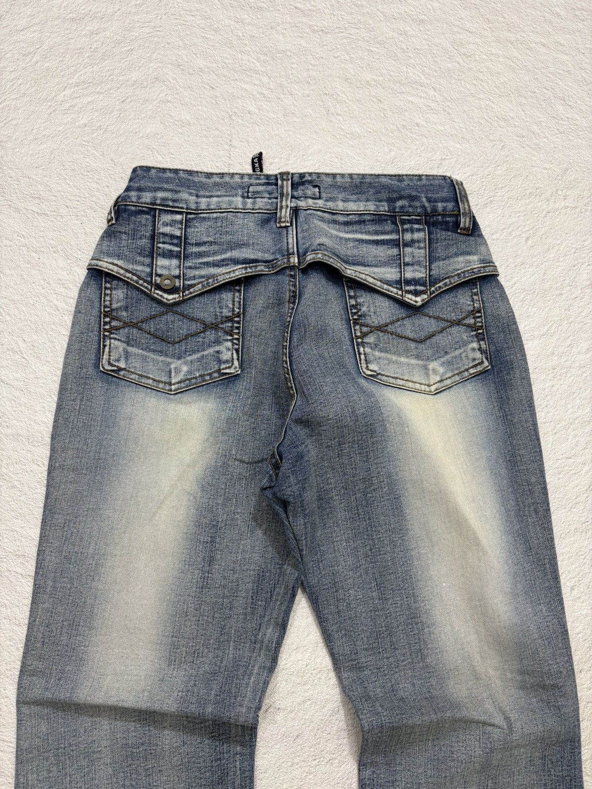 Hysteric Glamour 2000s Flared dongka wash japan denim pants y2k style Size US 28 / EU 44 - 7 Thumbnail