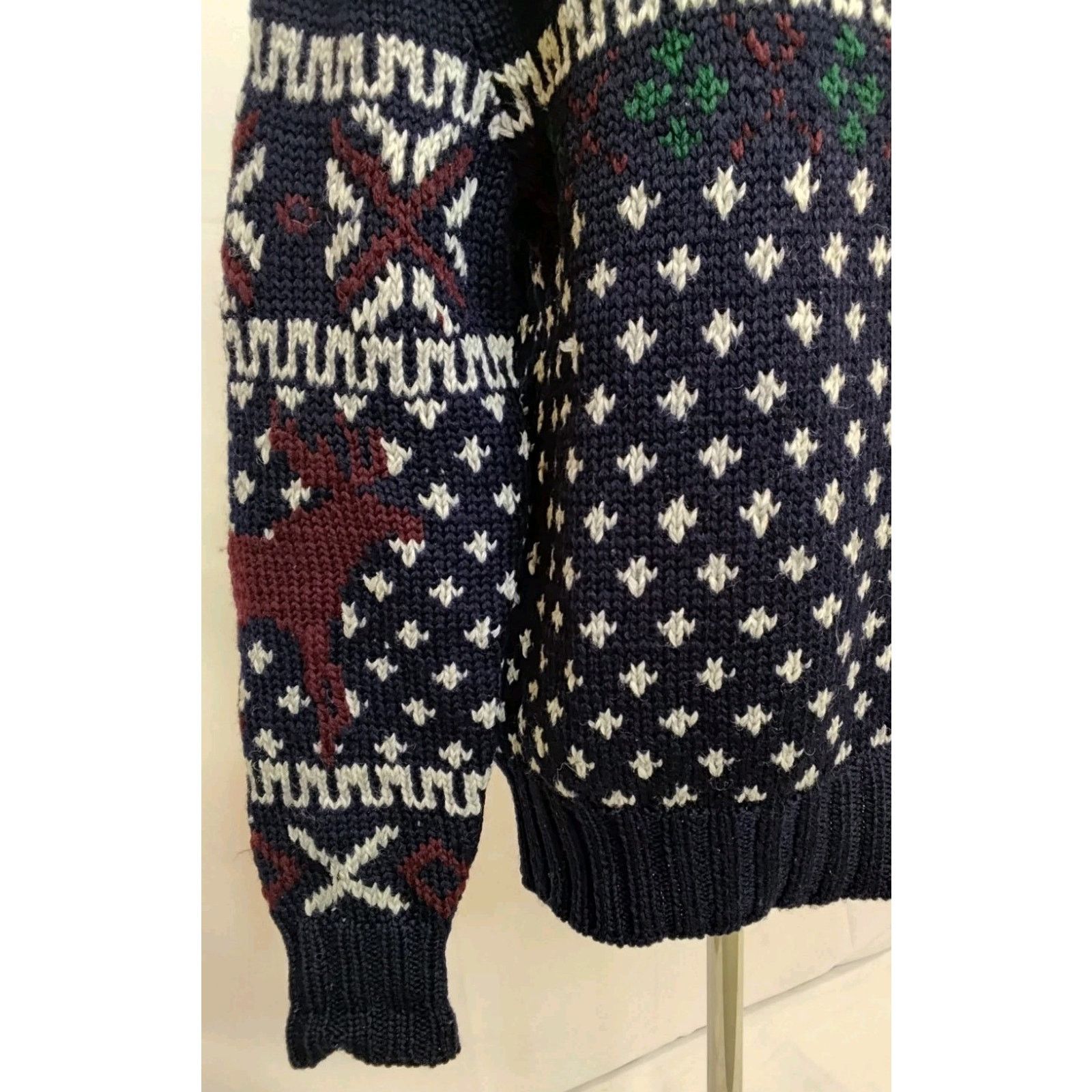 Lauren Ralph Lauren Ralph Lauren Handknit Sweater Women's S 90's Wool Blue Label Size S / US 4 / IT 40 - 6 Thumbnail